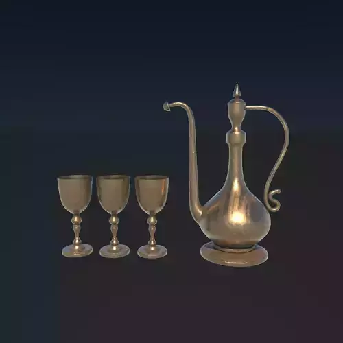Antique Selling Brass 3D model
