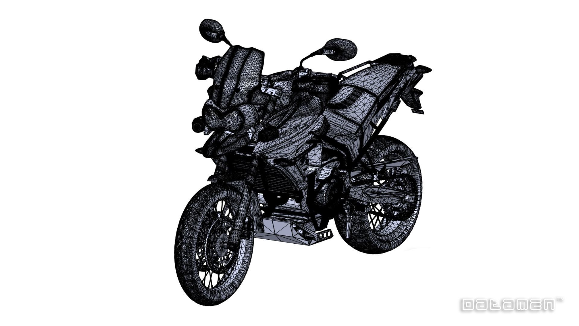 2020 Triumph Tiger XCX Complete Body 3D Scan Surface Data Model 3D model_2
