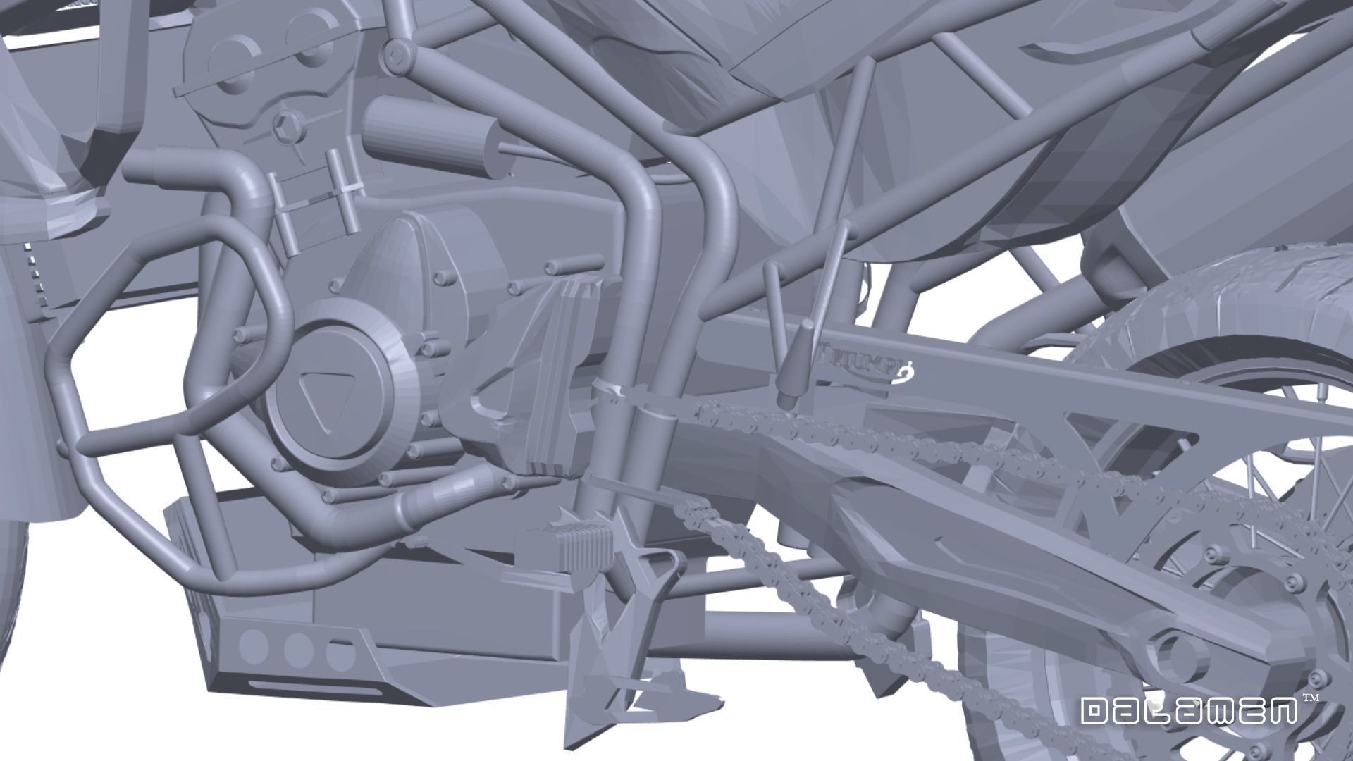 2020 Triumph Tiger XCX Complete Body 3D Scan Surface Data Model 3D model_3