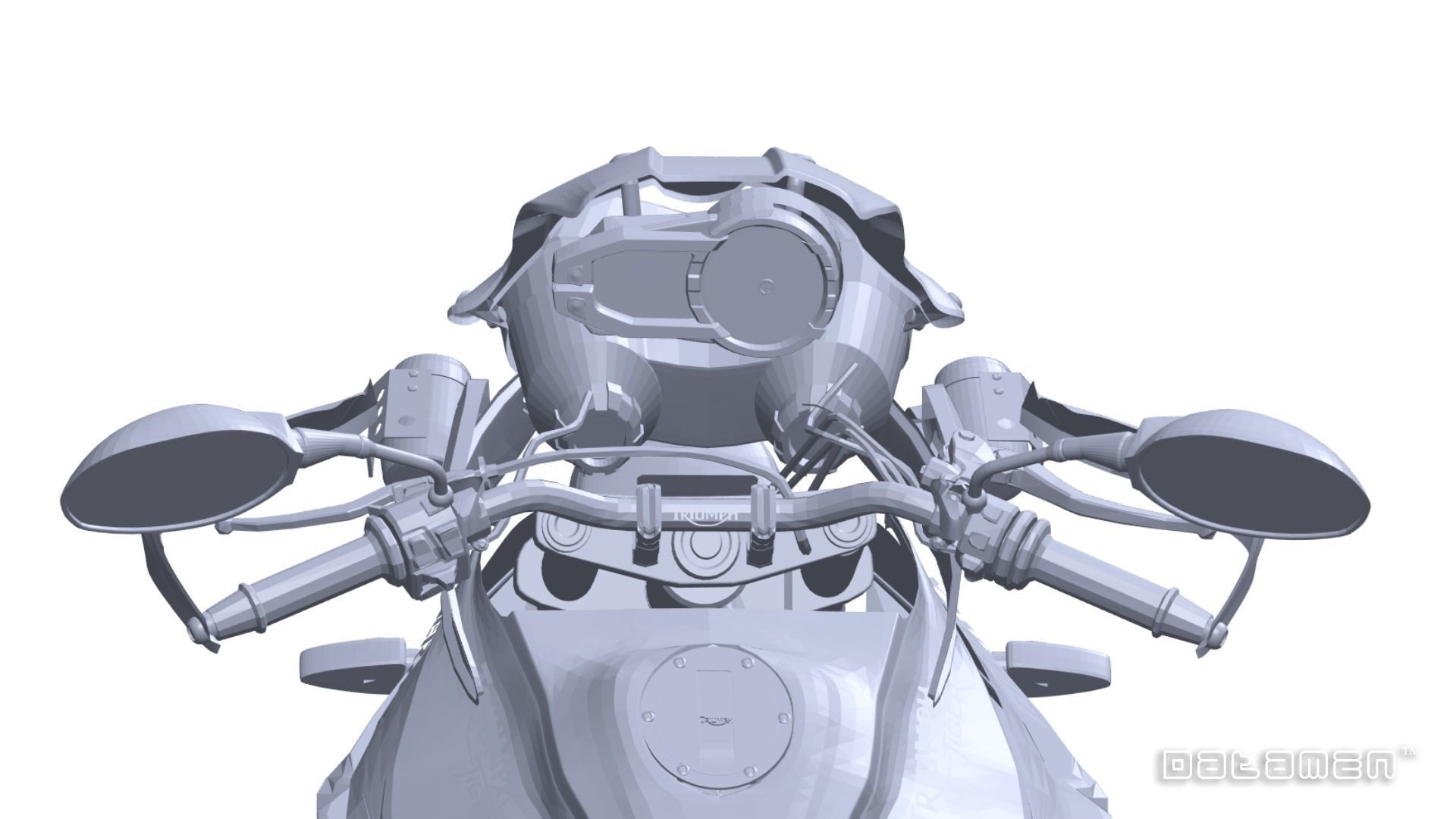 2020 Triumph Tiger XCX Complete Body 3D Scan Surface Data Model 3D model_7