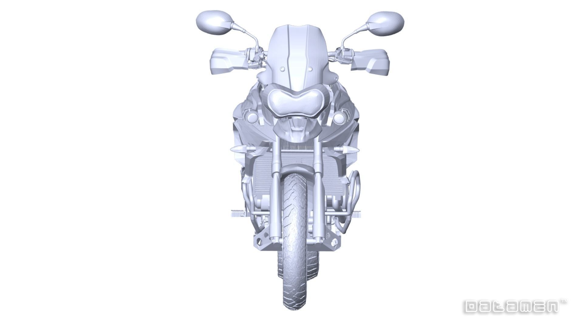 2020 Triumph Tiger XCX Complete Body 3D Scan Surface Data Model 3D model_4