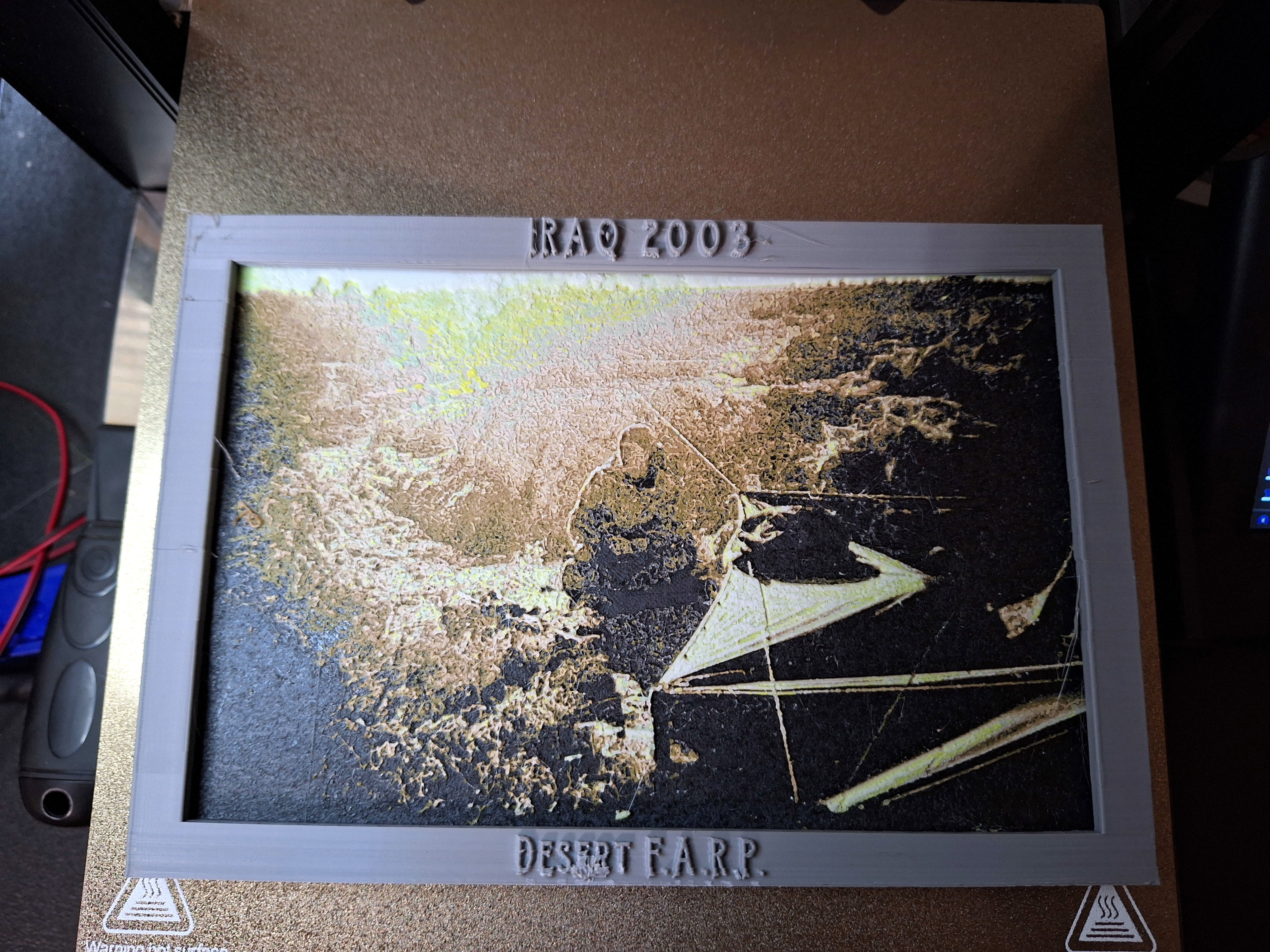 Customizable 3D Frame For HueForge Prints 3D STL HF Frame 3D model_4