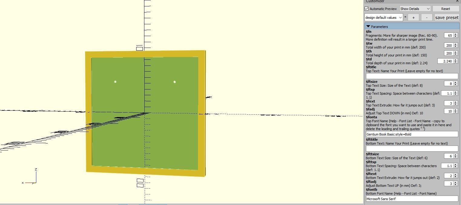 Customizable 3D Frame For HueForge Prints 3D STL HF Frame 3D model_7