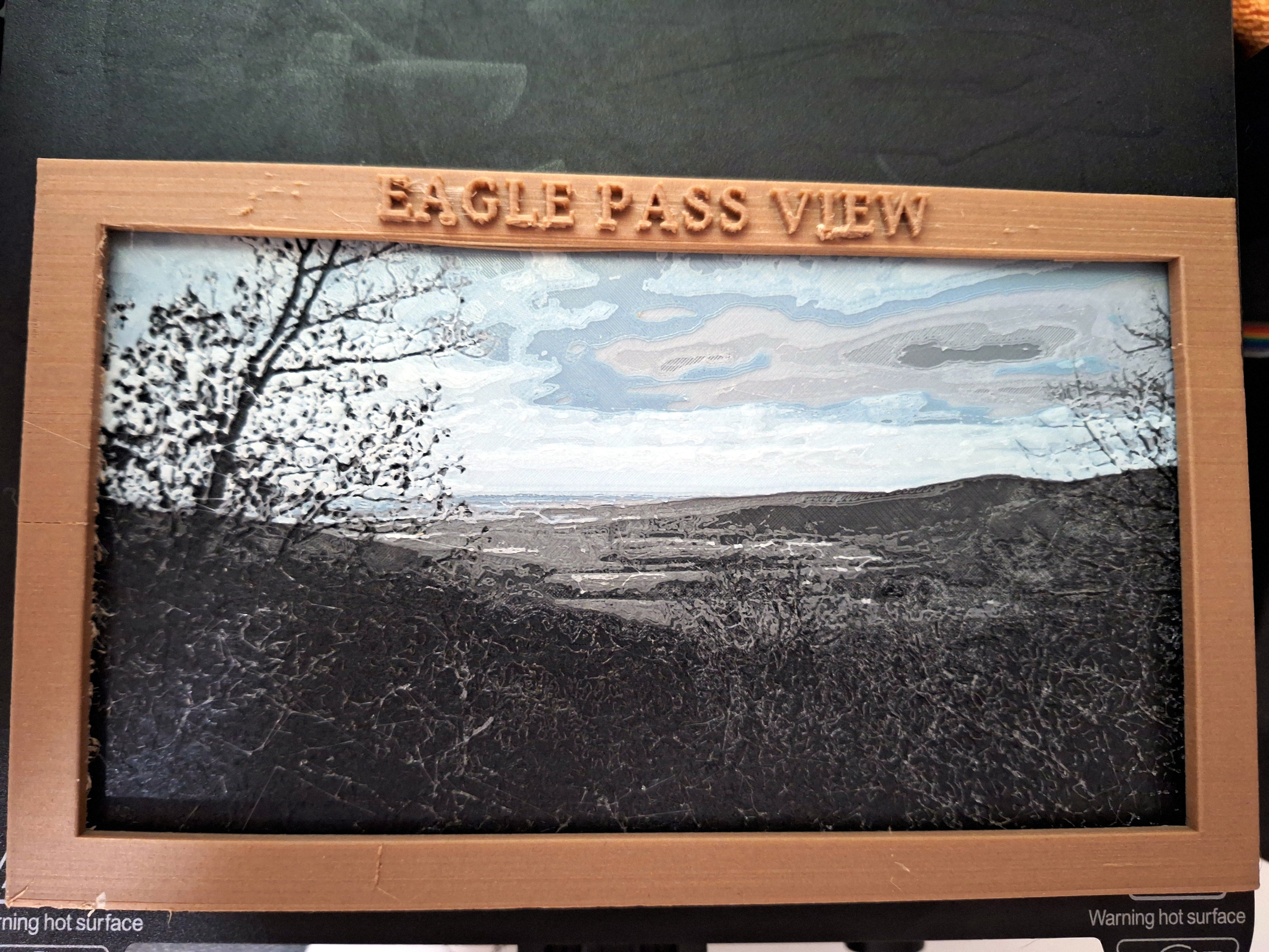 Customizable 3D Frame For HueForge Prints 3D STL HF Frame 3D model_2