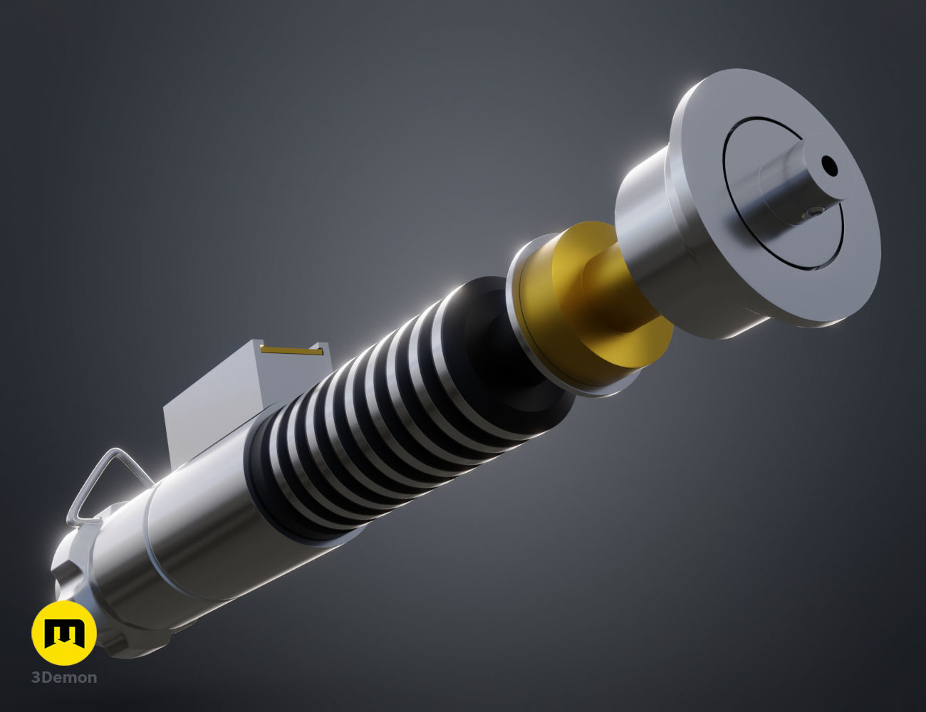 Luke Skywalker lightsaber 3D print model_11