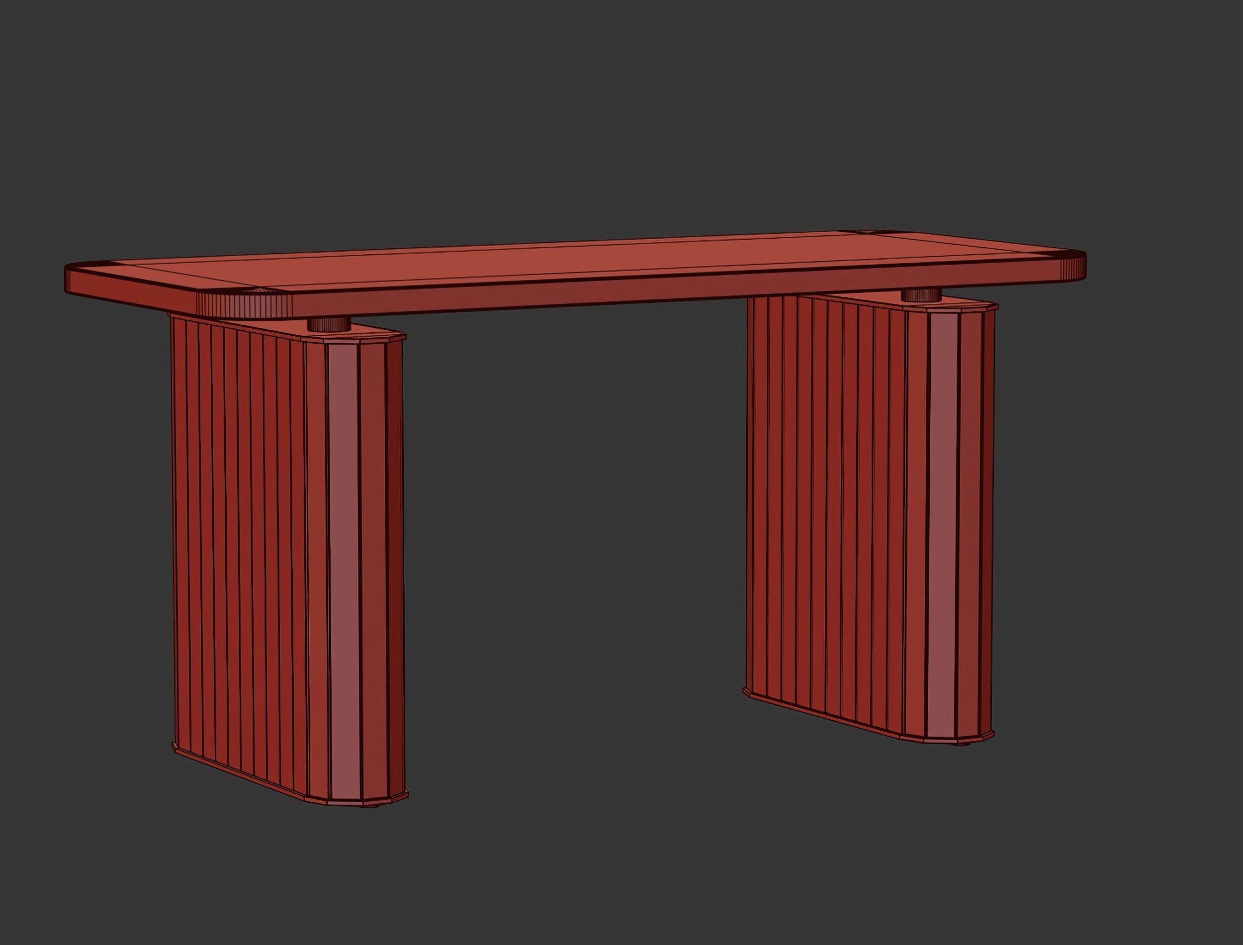 Oliva Console Table ST2  3D model_11