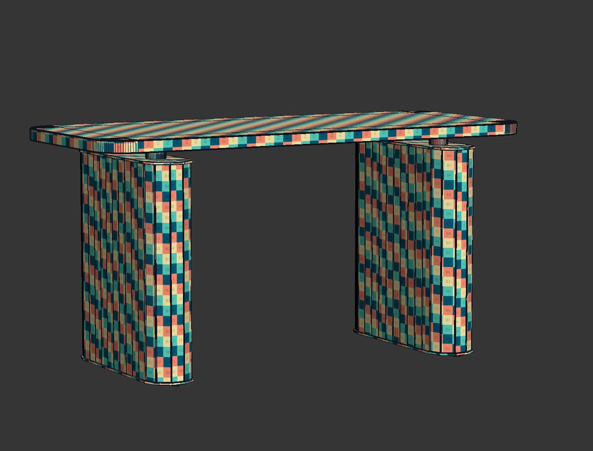 Oliva Console Table ST2  3D model_12