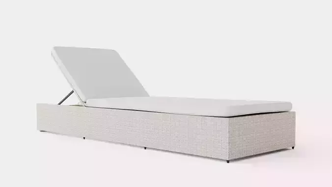 Savona Sun-lounger Nature and Sand Low-poly 3D model