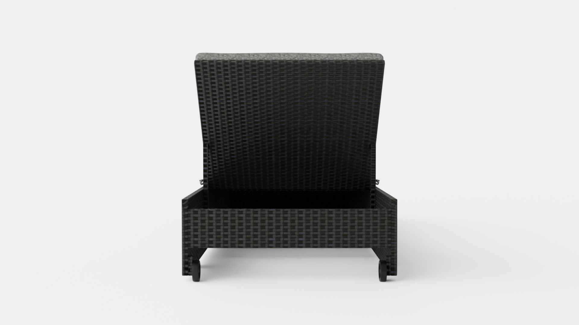 Savona Sun-lounger Black and Grey Low-poly 3D model_4