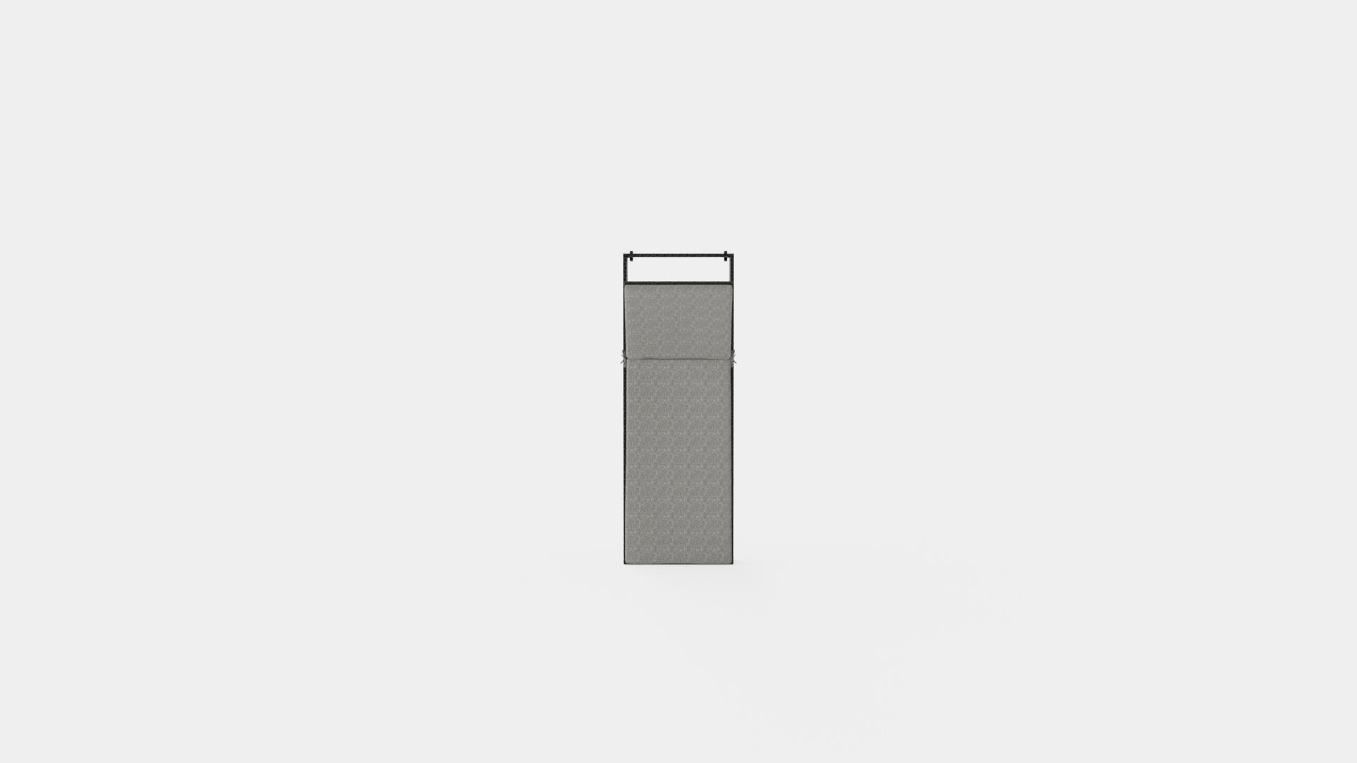 Savona Sun-lounger Black and Grey Low-poly 3D model_5