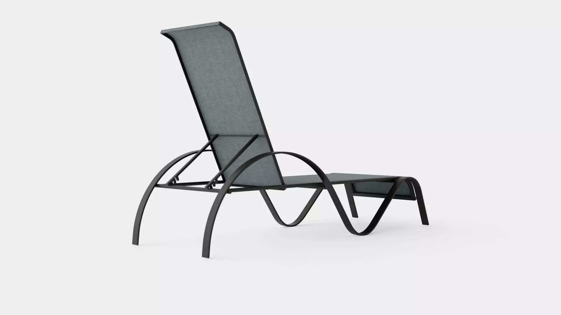 Antibes Sunbed Low-poly 3D model_0