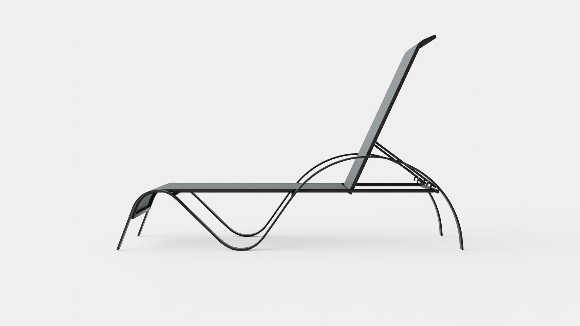 Antibes Sunbed Low-poly 3D model_4