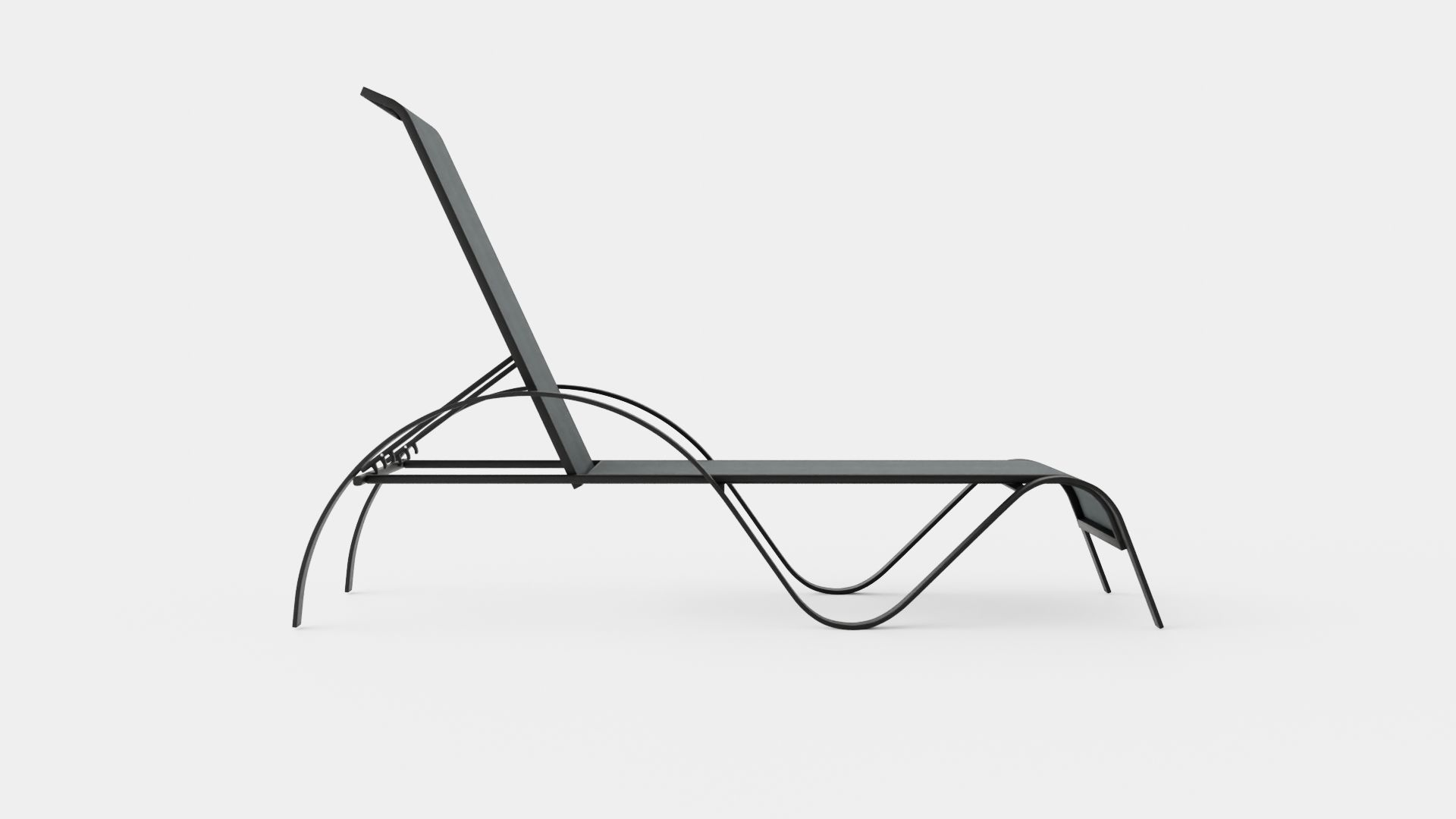 Antibes Sunbed Low-poly 3D model_1