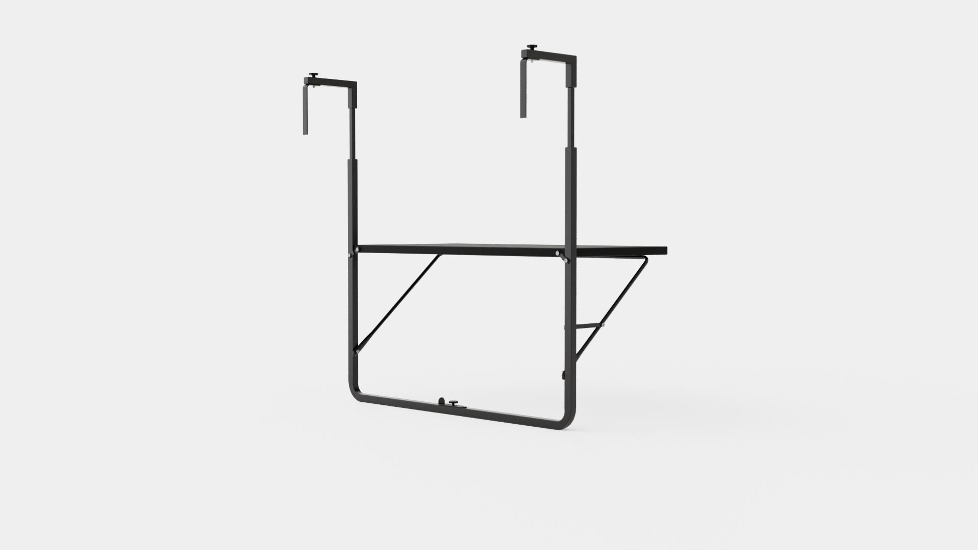 Salisbury Hanging Balcony Table Low-poly 3D model_3