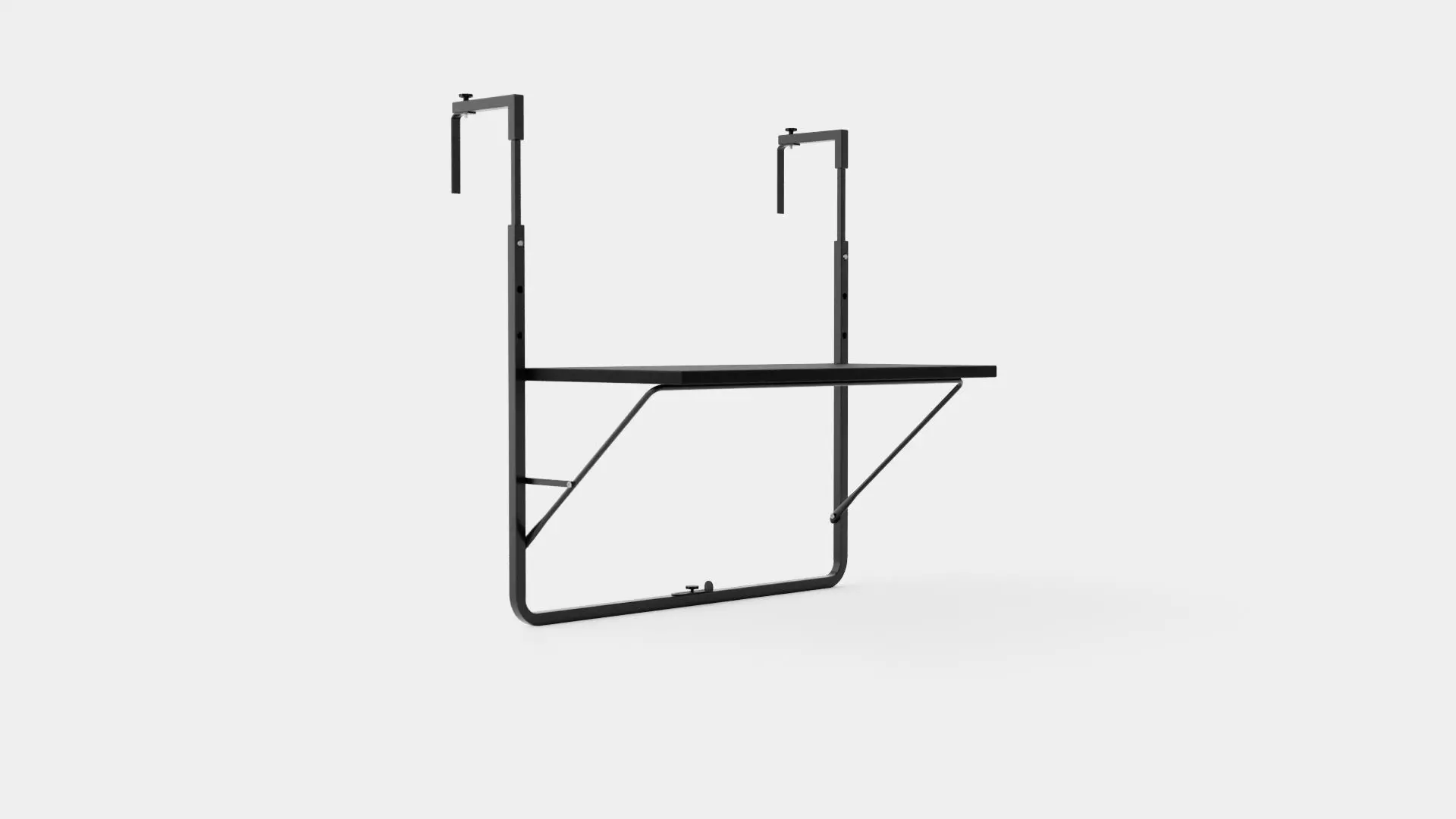 Salisbury Hanging Balcony Table Low-poly 3D model_0