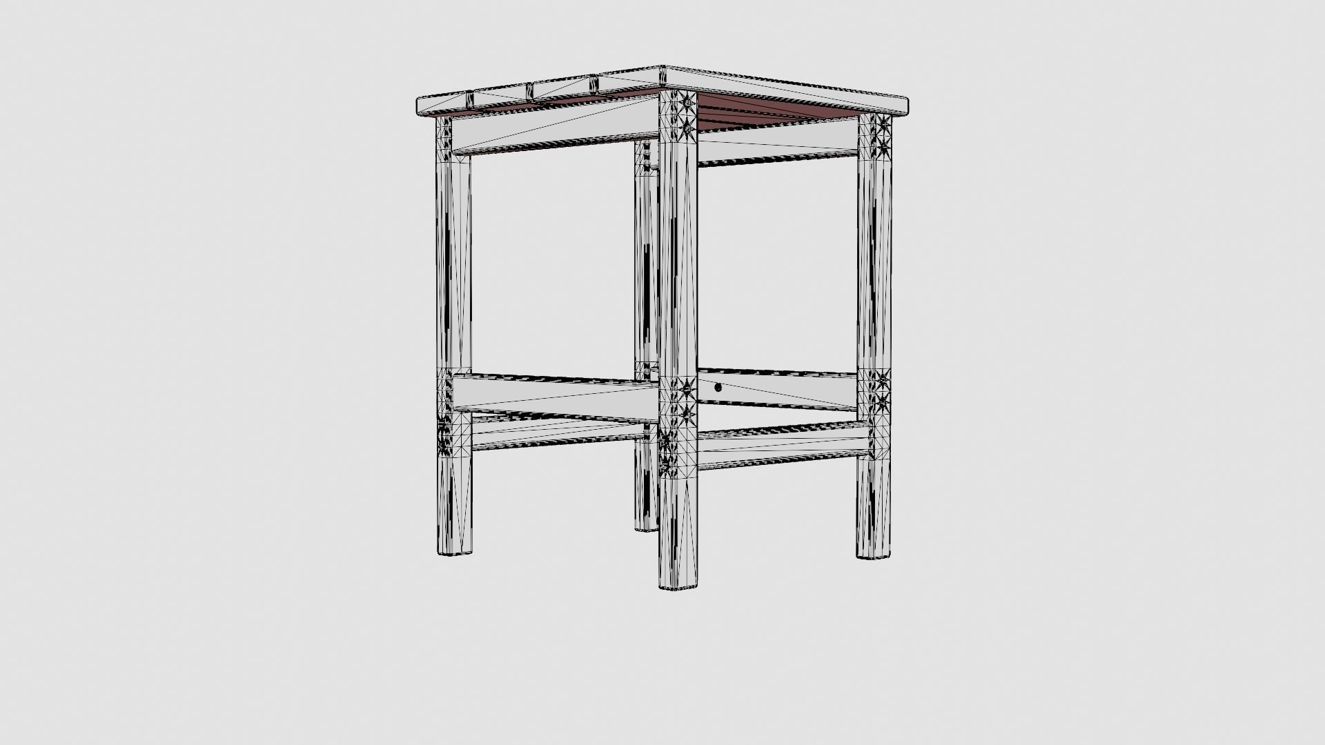 Rovato Lounge Table Low-poly 3D model_7