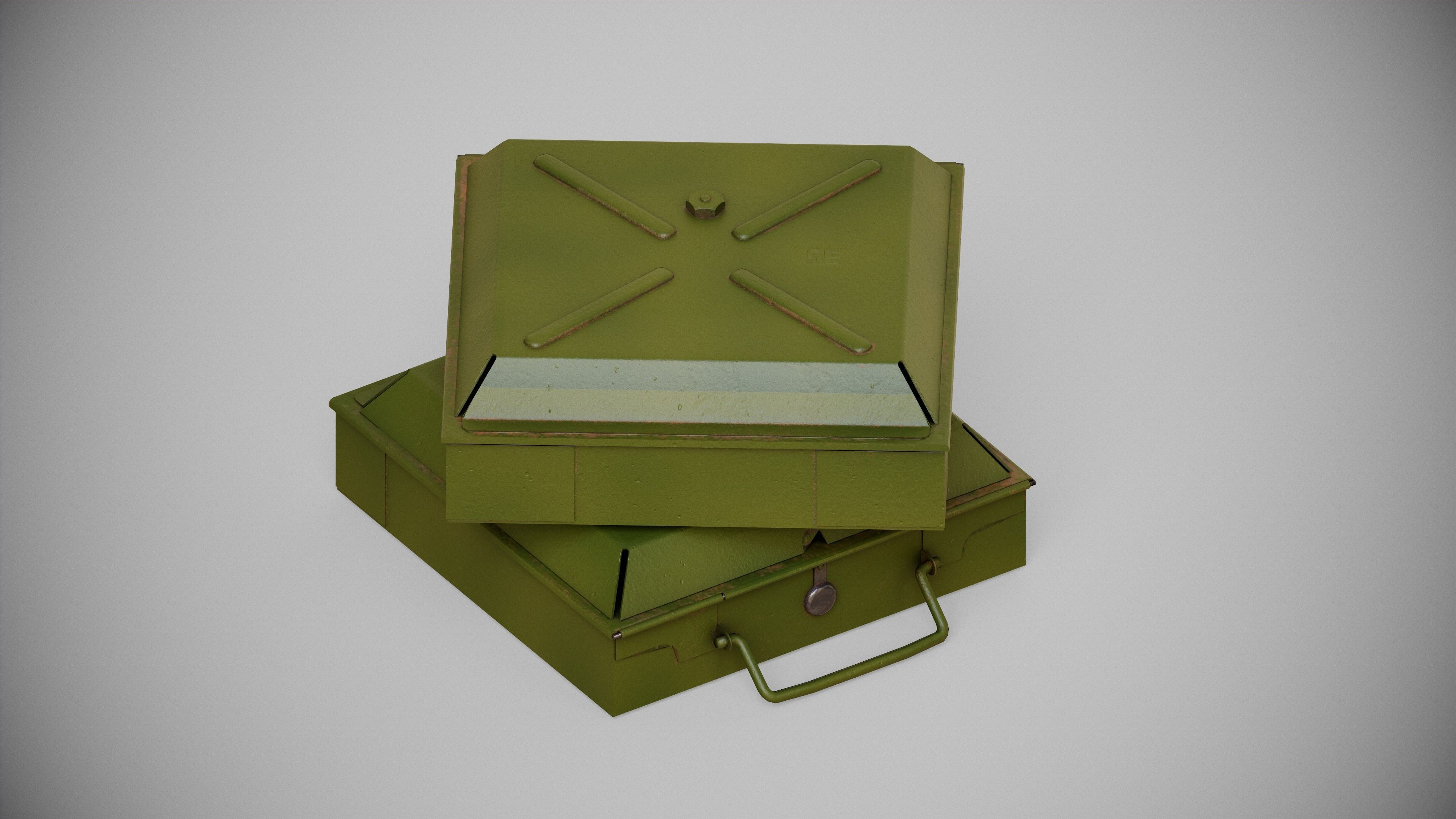 RUSSIA WW2 Explosive equipment Low-poly 3D model_4