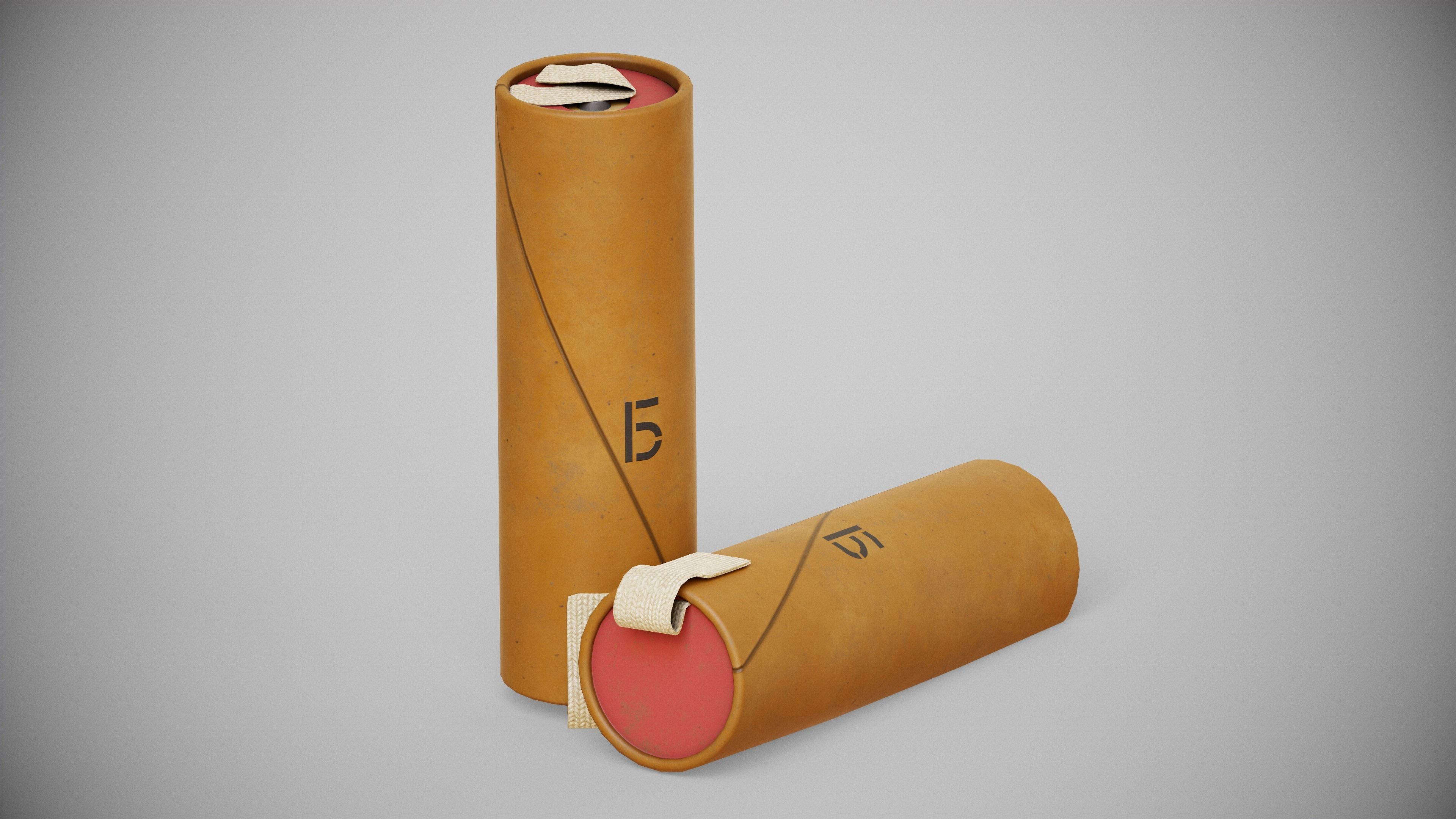 RUSSIA WW2 Explosive equipment Low-poly 3D model_3