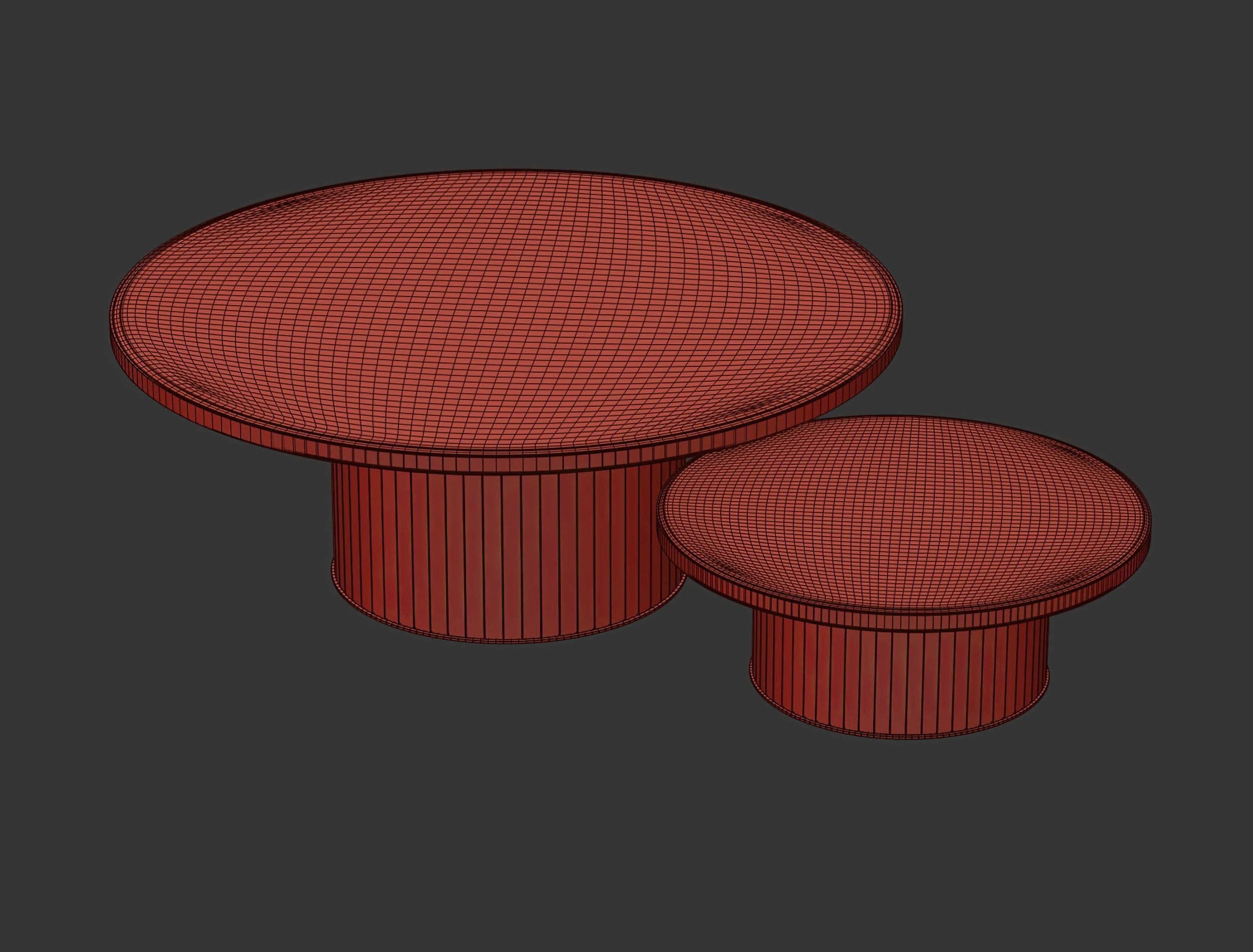 Oliva Round Dining and Coffee Table DC12  3D model_7