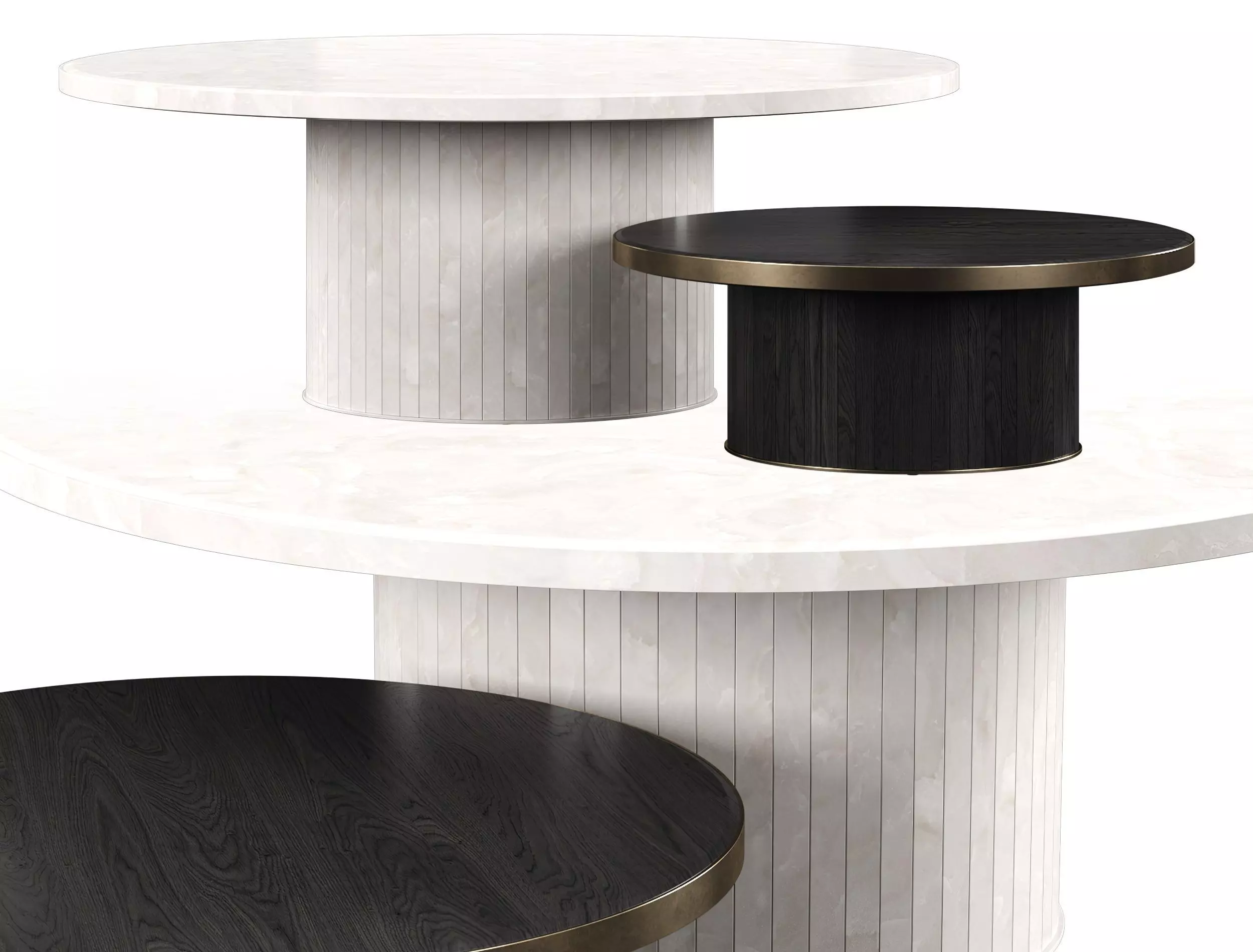 Oliva Round Dining and Coffee Table DC12  3D model_0