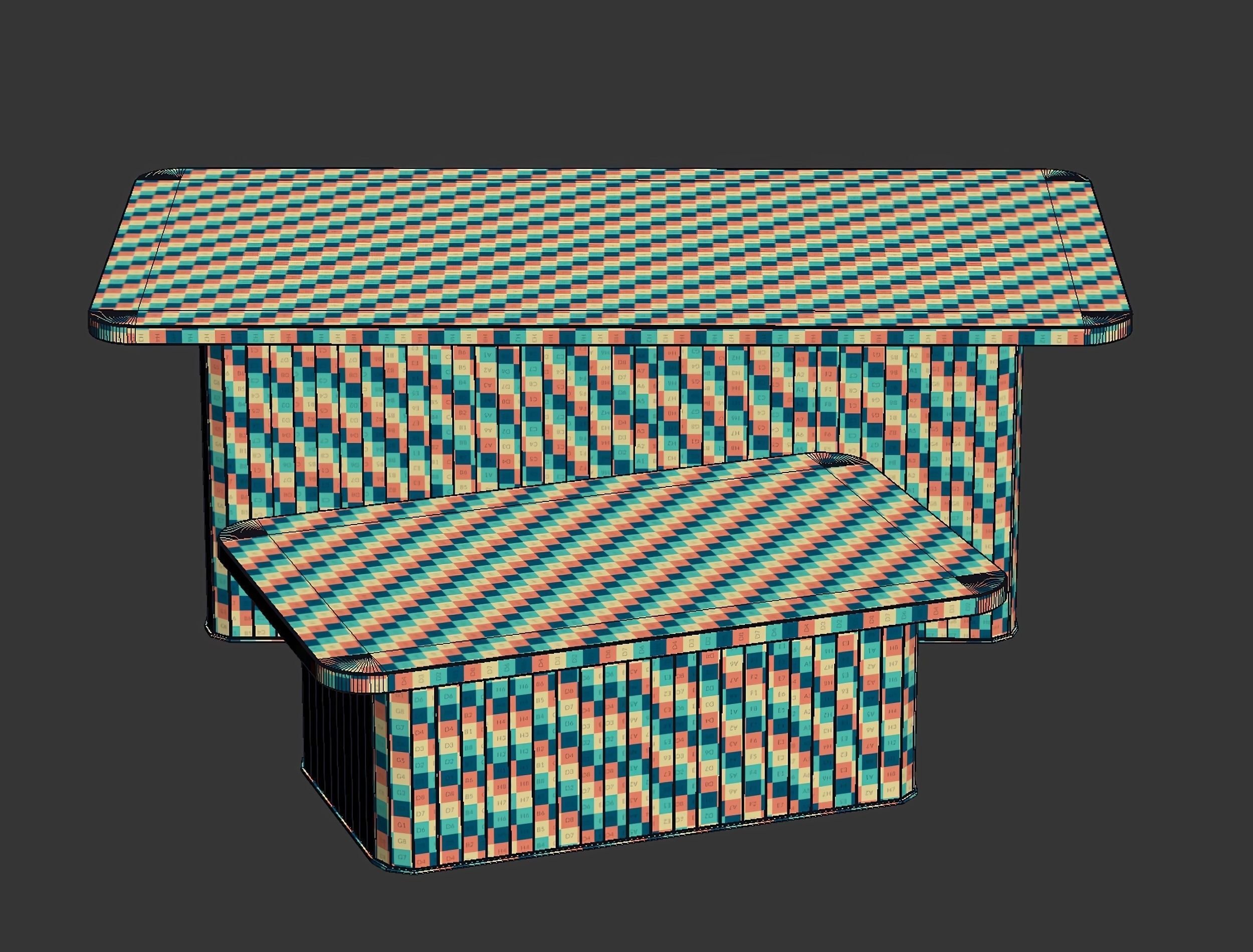 Oliva Rectangle Dining and Coffee Table RD13  3D model_7