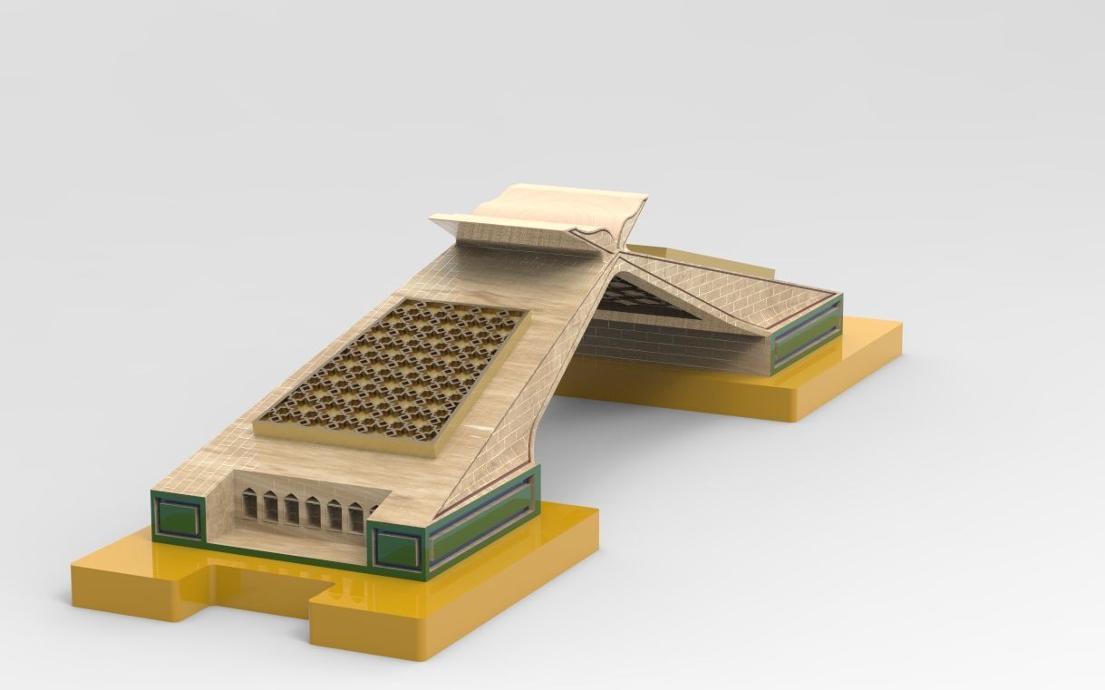 THE GATE OF MECCA  3D print model_11