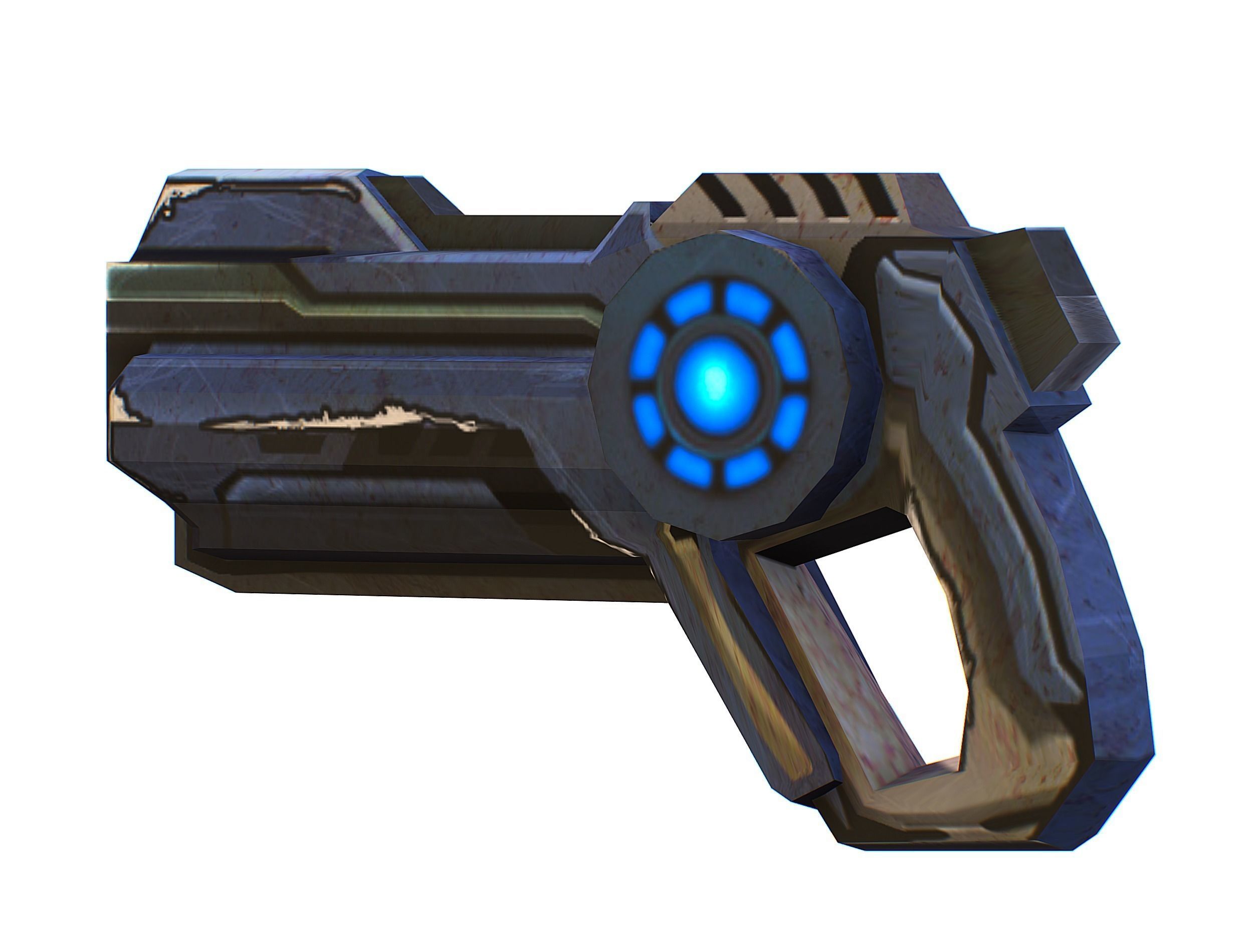 Sci-fi Female Cyborg - Woman Machine Gun Low-poly 3D model_61