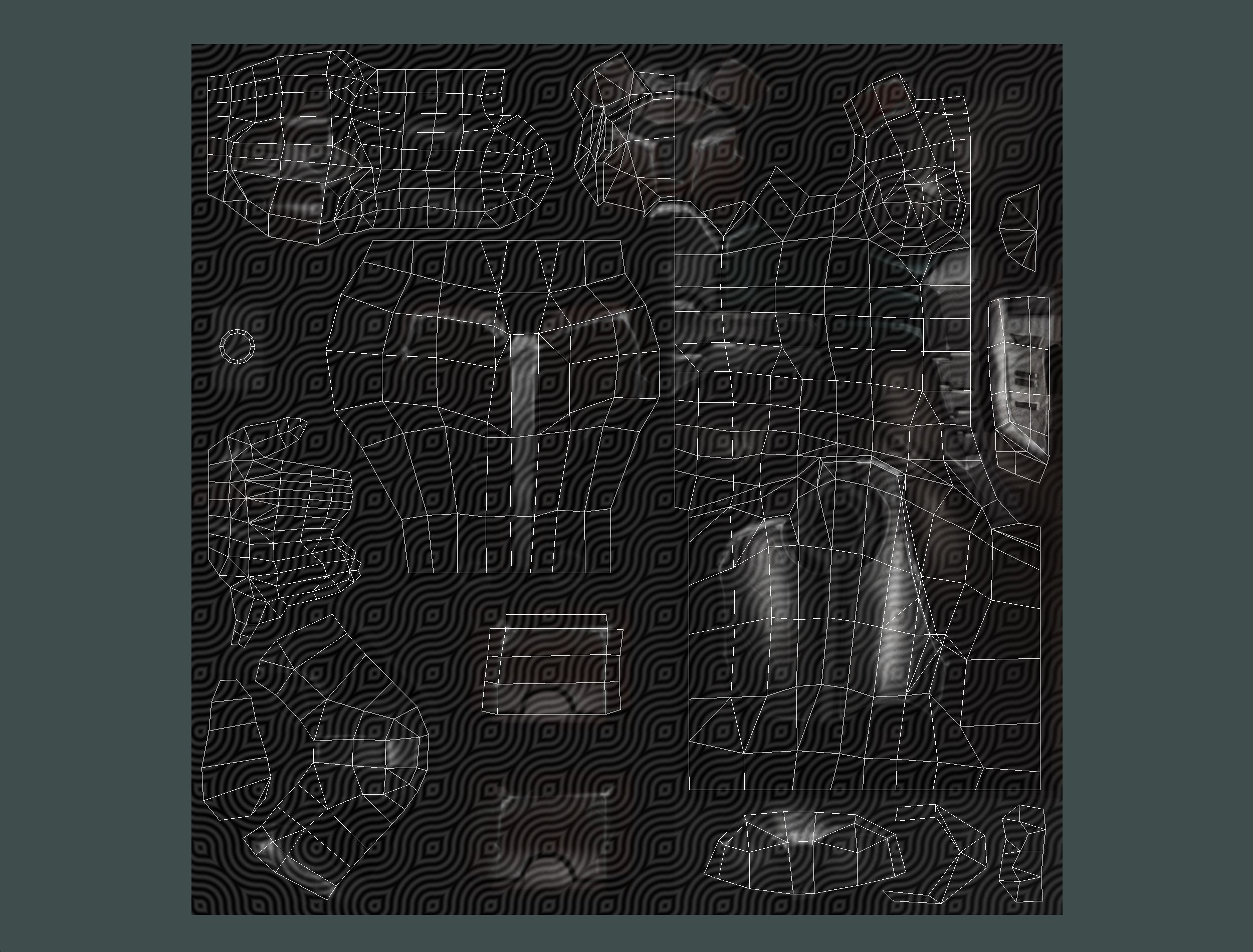 Sci-fi Female Cyborg - Woman Machine Gun Low-poly 3D model_67