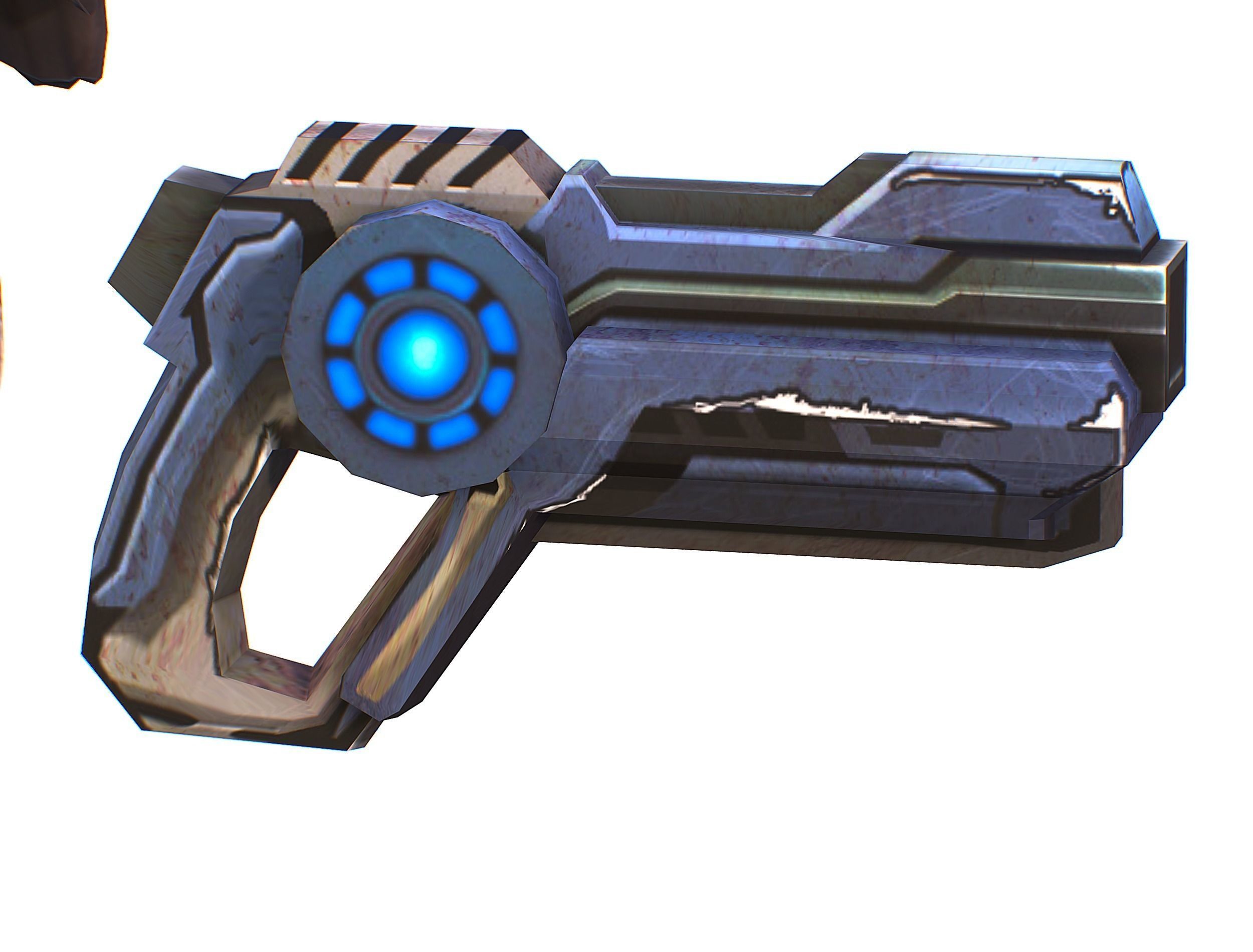 Sci-fi Female Cyborg - Woman Machine Gun Low-poly 3D model_56