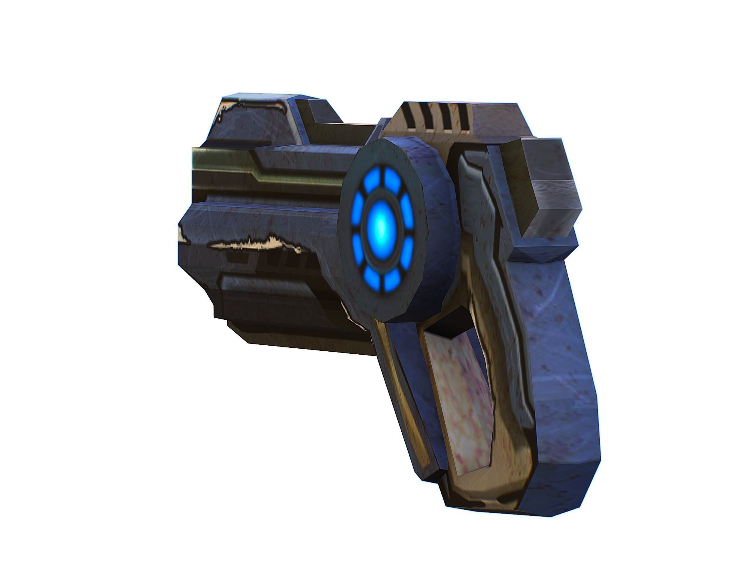 Sci-fi Female Cyborg - Woman Machine Gun Low-poly 3D model_60