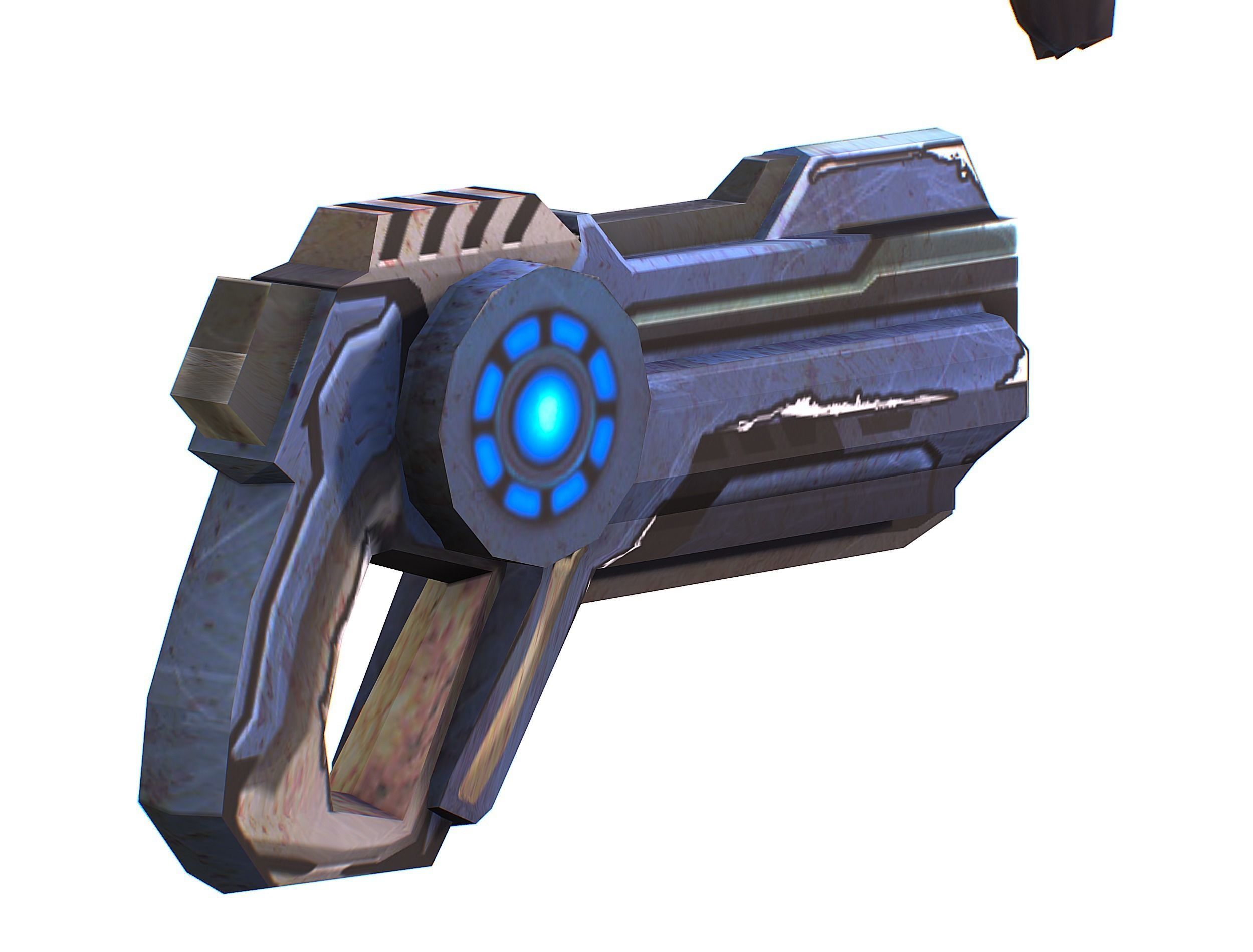 Sci-fi Female Cyborg - Woman Machine Gun Low-poly 3D model_57