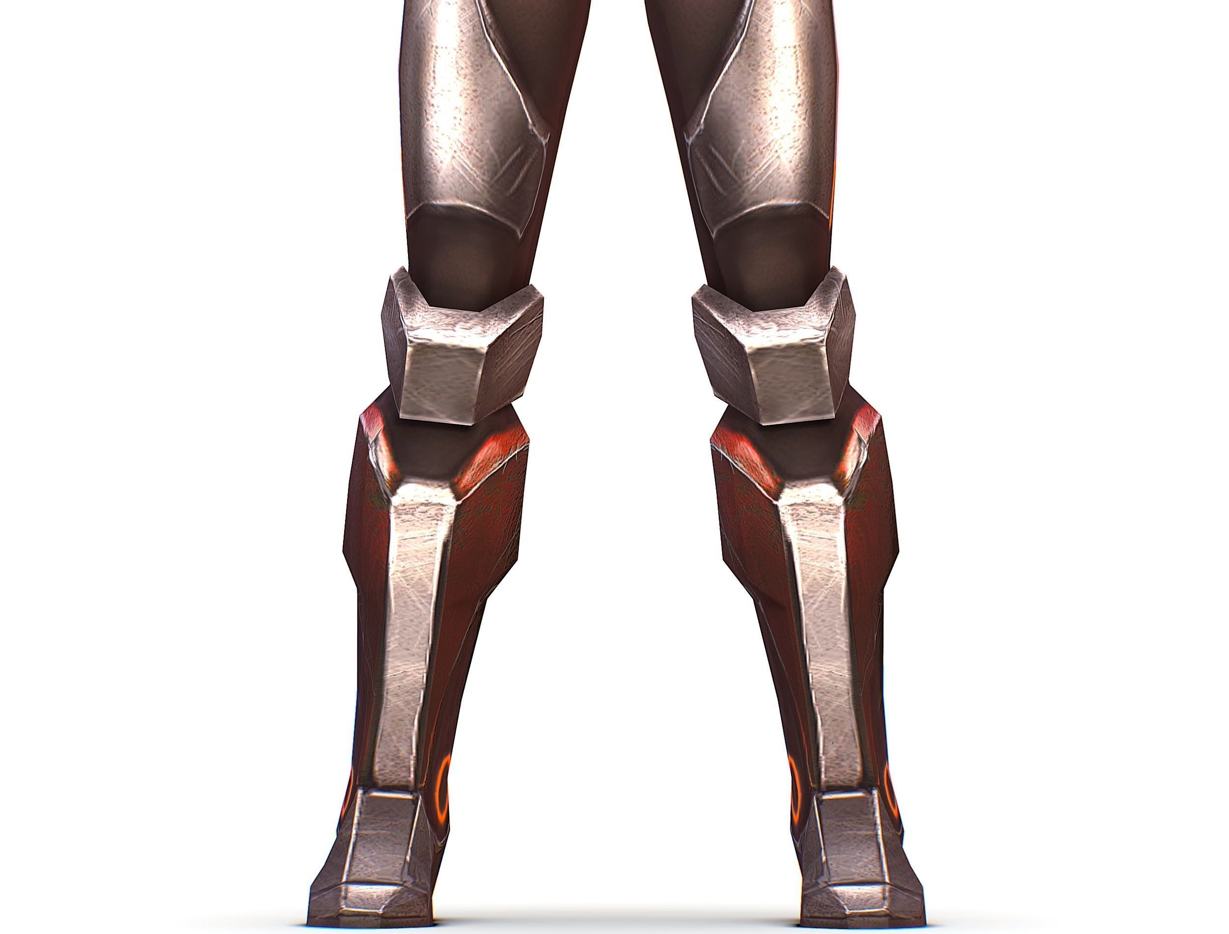 Sci-fi Female Cyborg - Woman Machine Gun Low-poly 3D model_27