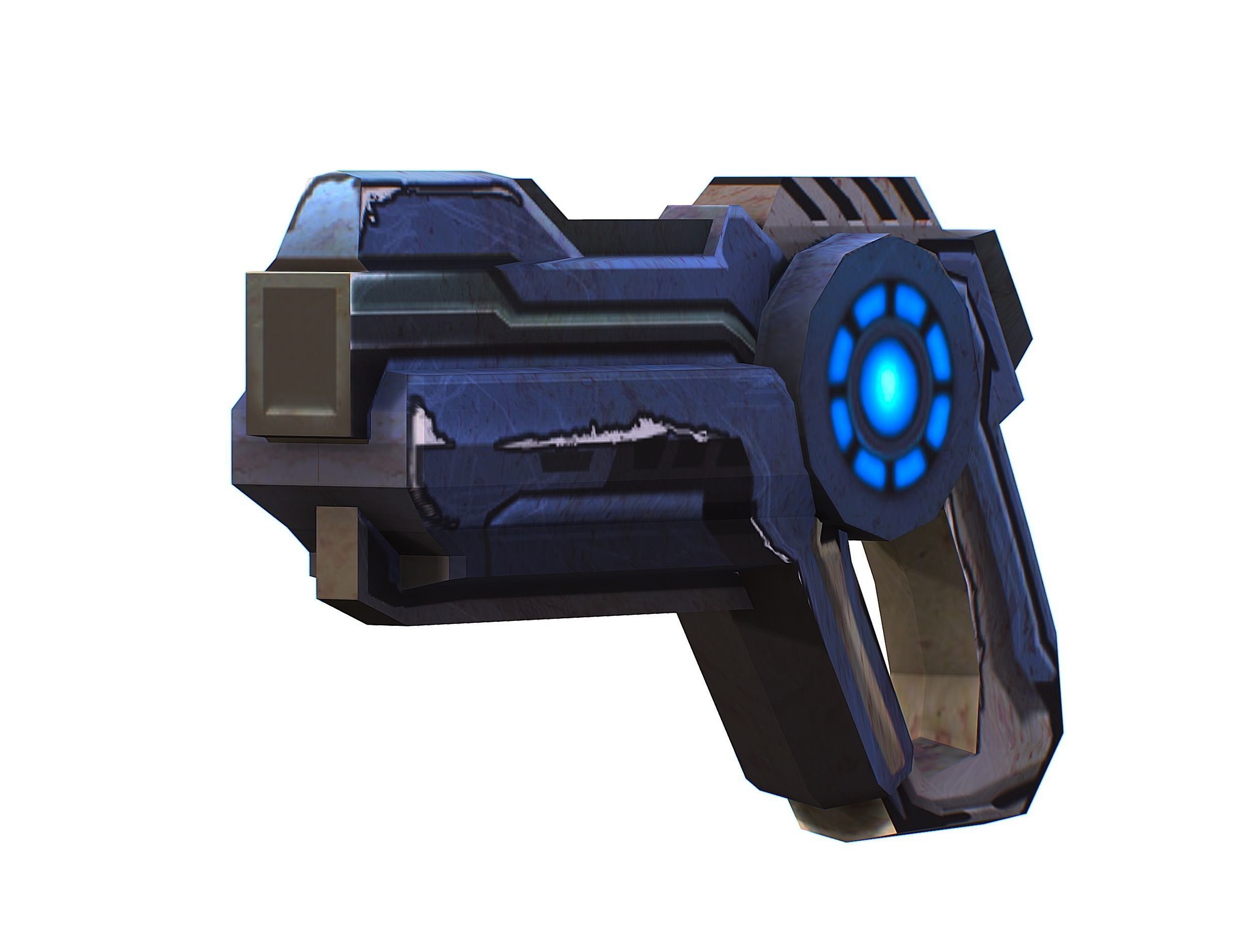 Sci-fi Female Cyborg - Woman Machine Gun Low-poly 3D model_62