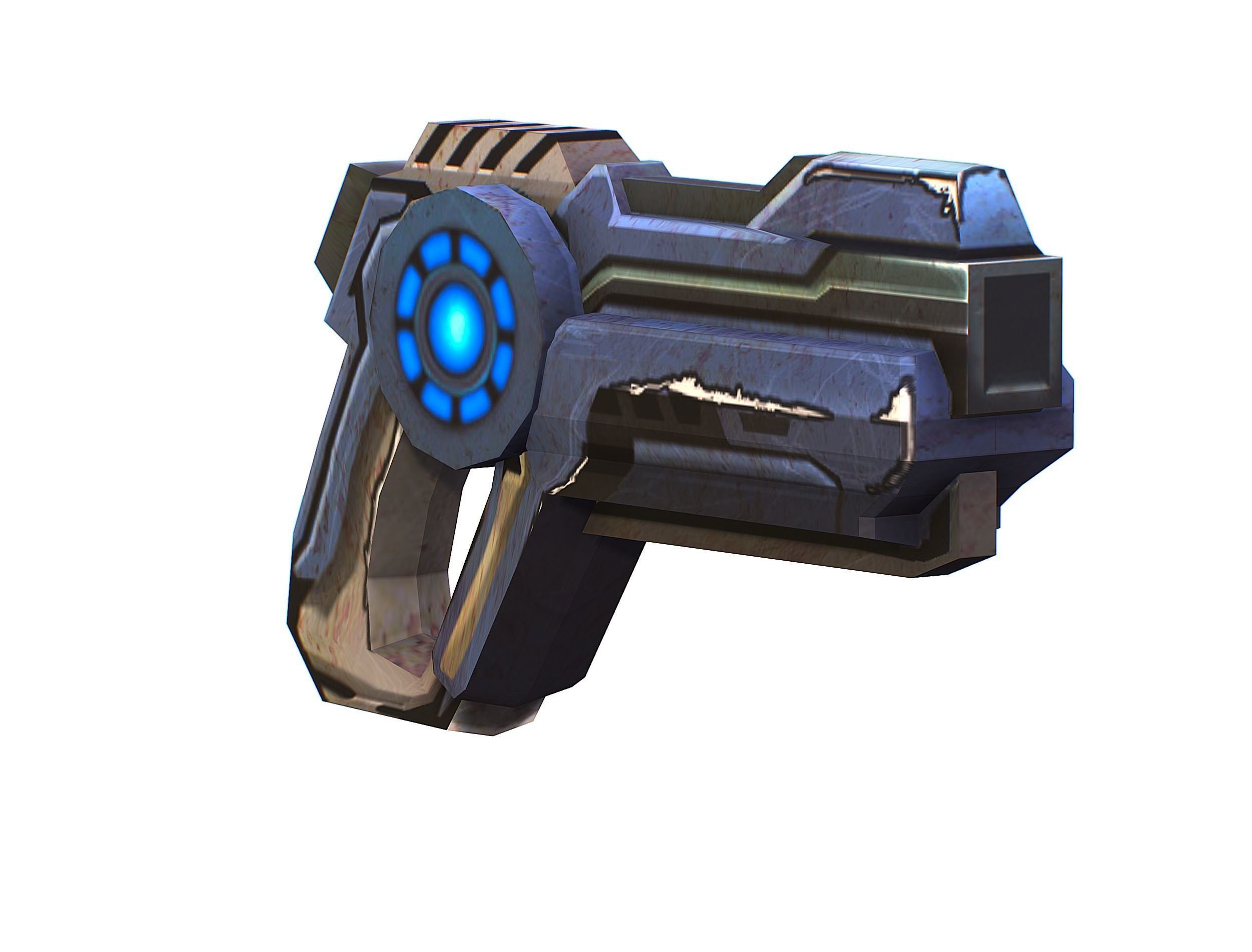 Sci-fi Female Cyborg - Woman Machine Gun Low-poly 3D model_54