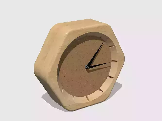 Printable decorative desk clock