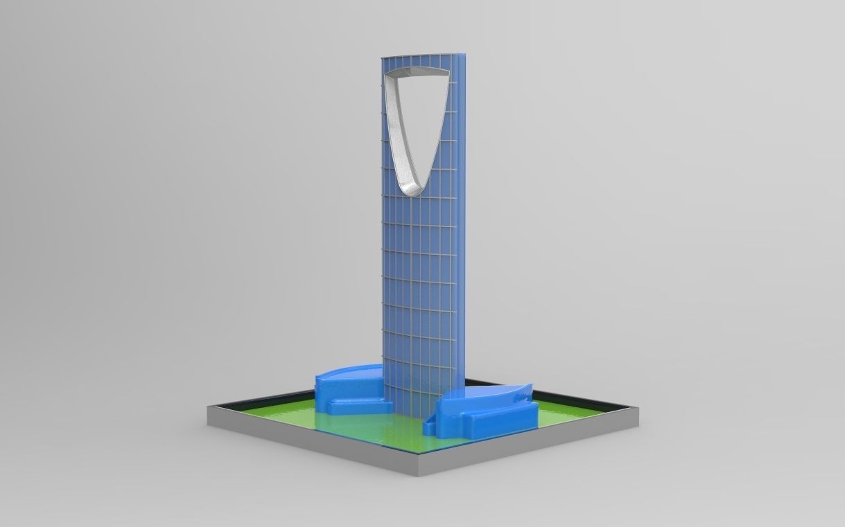 KINGDOM CENTRE TOWER RIYADH 3D print model_8