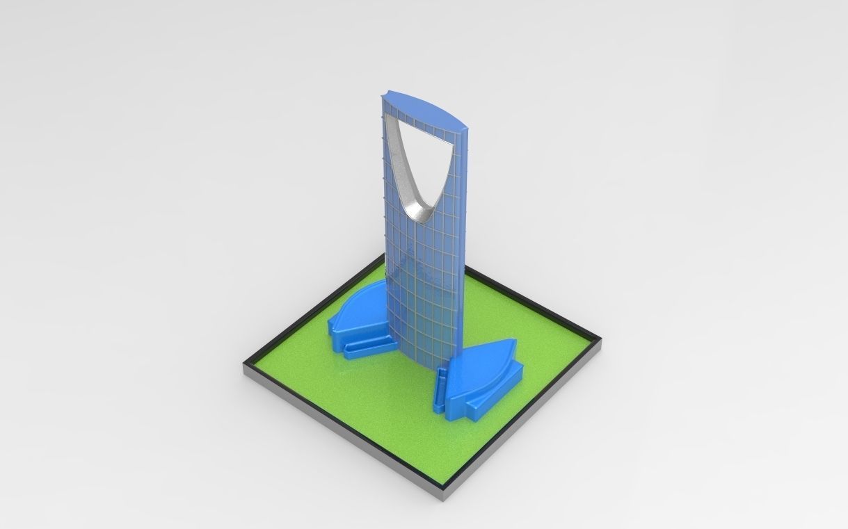 KINGDOM CENTRE TOWER RIYADH 3D print model_9