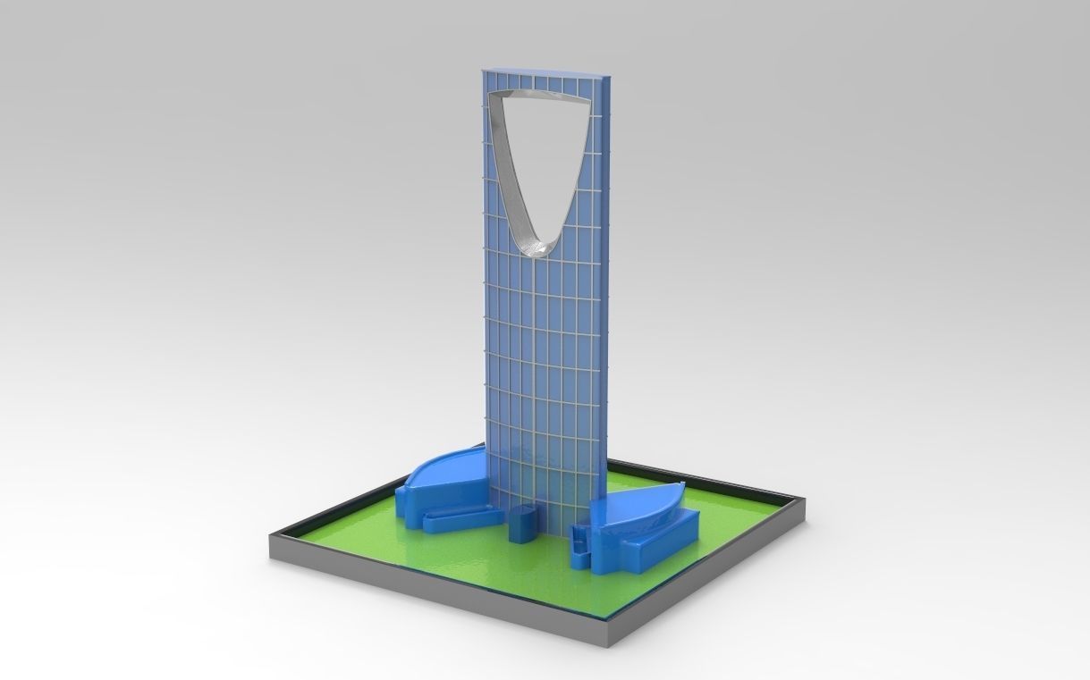 KINGDOM CENTRE TOWER RIYADH 3D print model_6