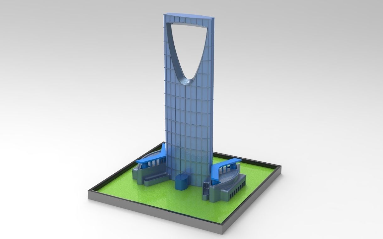KINGDOM CENTRE TOWER RIYADH 3D print model_11