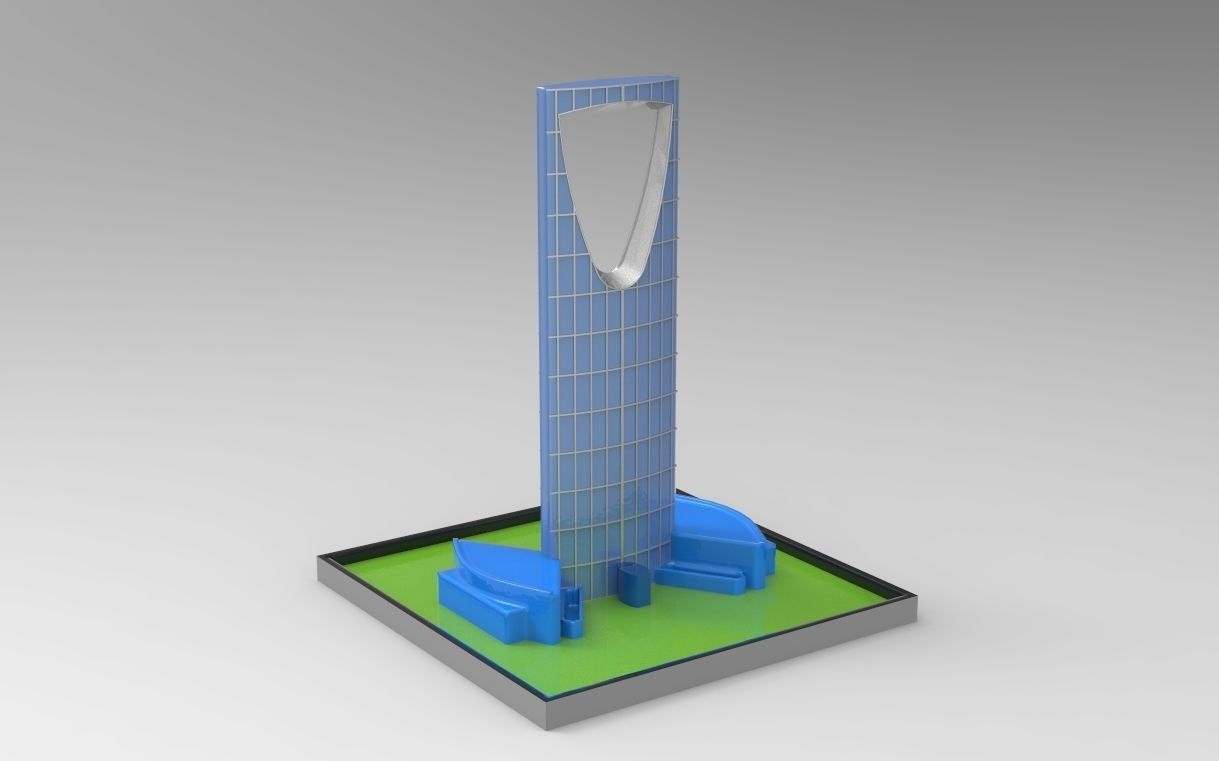 KINGDOM CENTRE TOWER RIYADH 3D print model_7