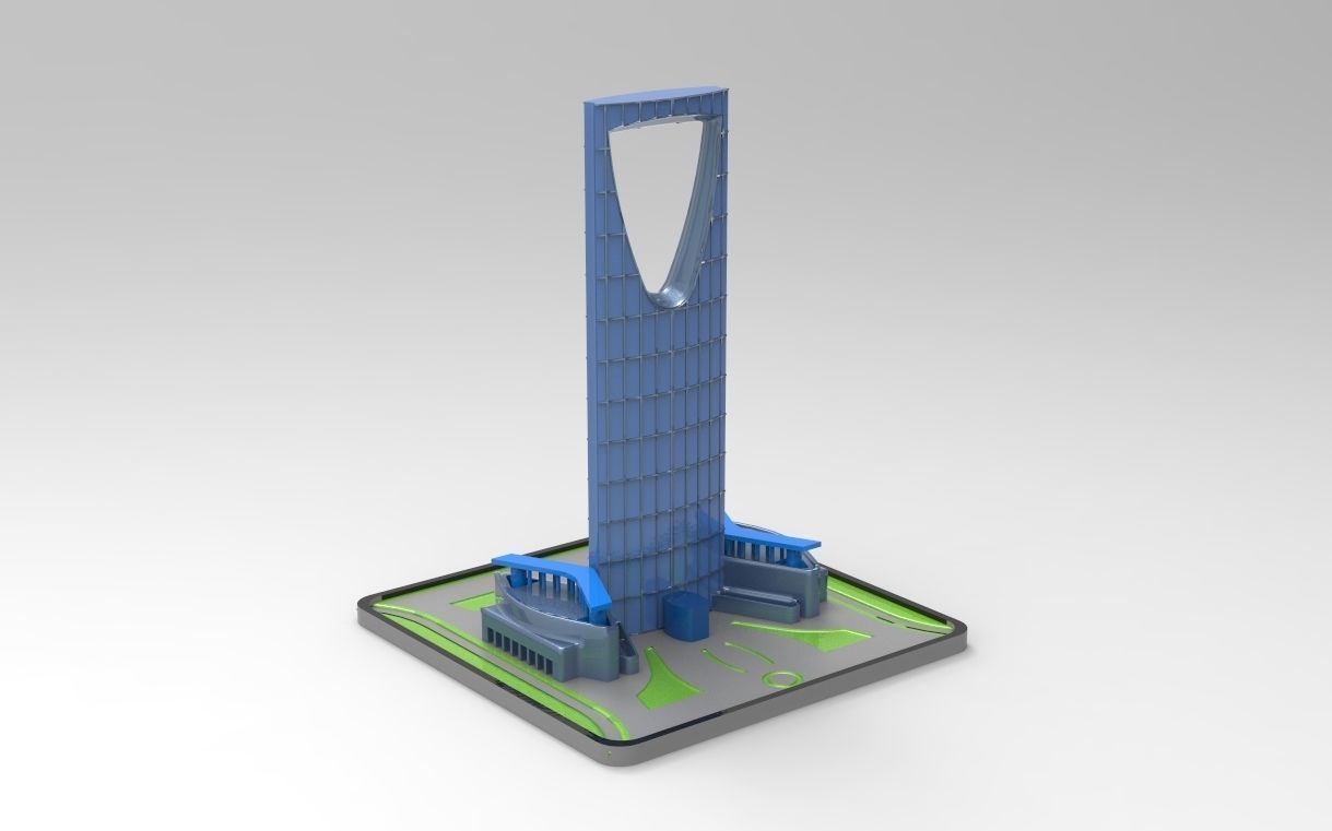KINGDOM CENTRE TOWER RIYADH 3D print model_2