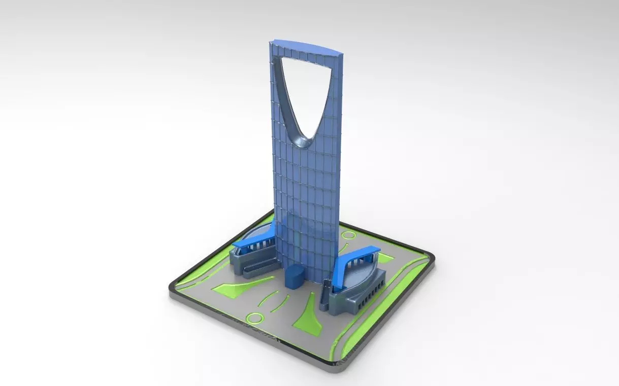 KINGDOM CENTRE TOWER RIYADH 3D print model_0