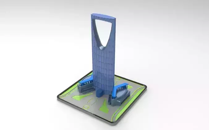 KINGDOM CENTRE TOWER RIYADH 3D print model KINGDOM CENTRE TOWER RIYADH 3D print model
