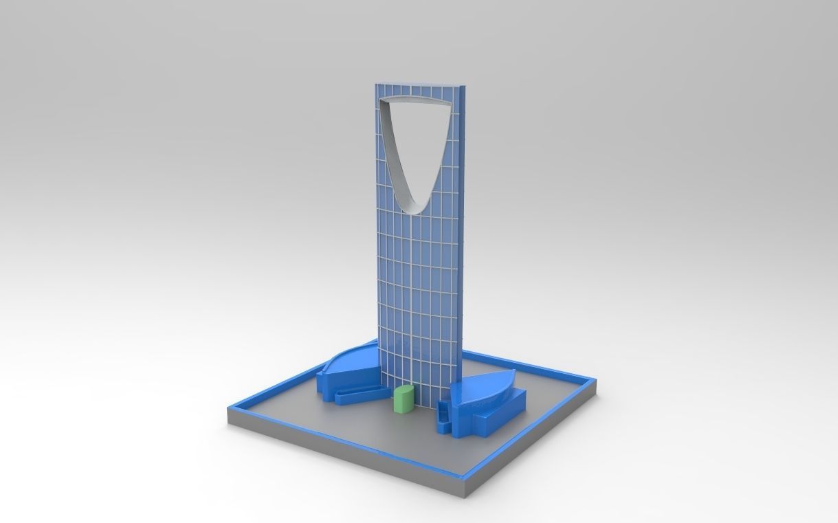 KINGDOM CENTRE TOWER RIYADH 3D print model_5