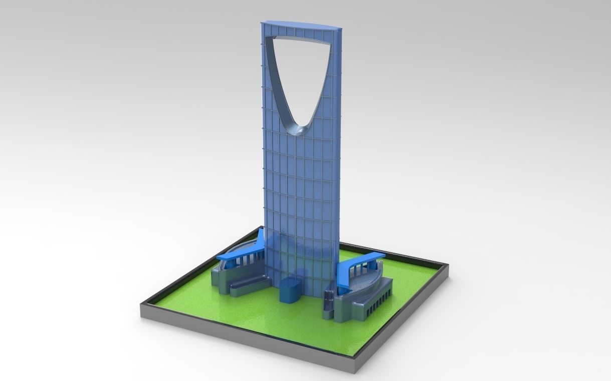 KINGDOM CENTRE TOWER RIYADH 3D print model_12