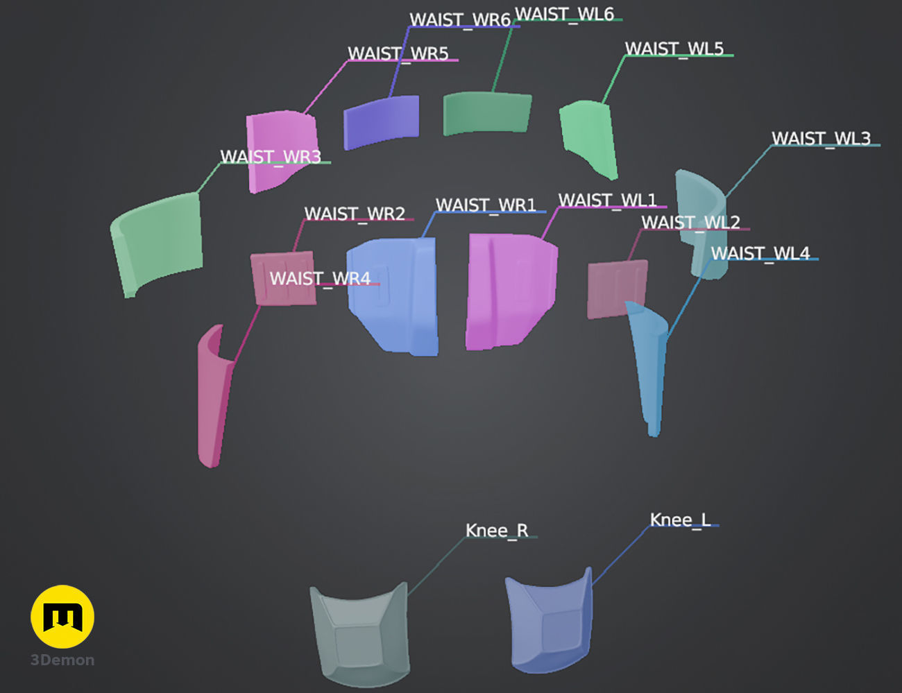 Glossu Rabban Harkonnen armor - Dune 3D print model_4