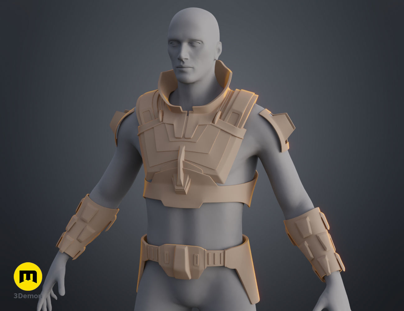 Glossu Rabban Harkonnen armor - Dune 3D print model_11