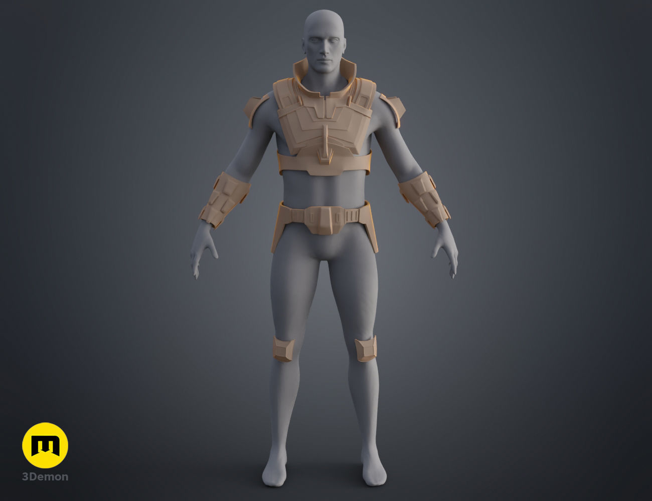 Glossu Rabban Harkonnen armor - Dune 3D print model_9