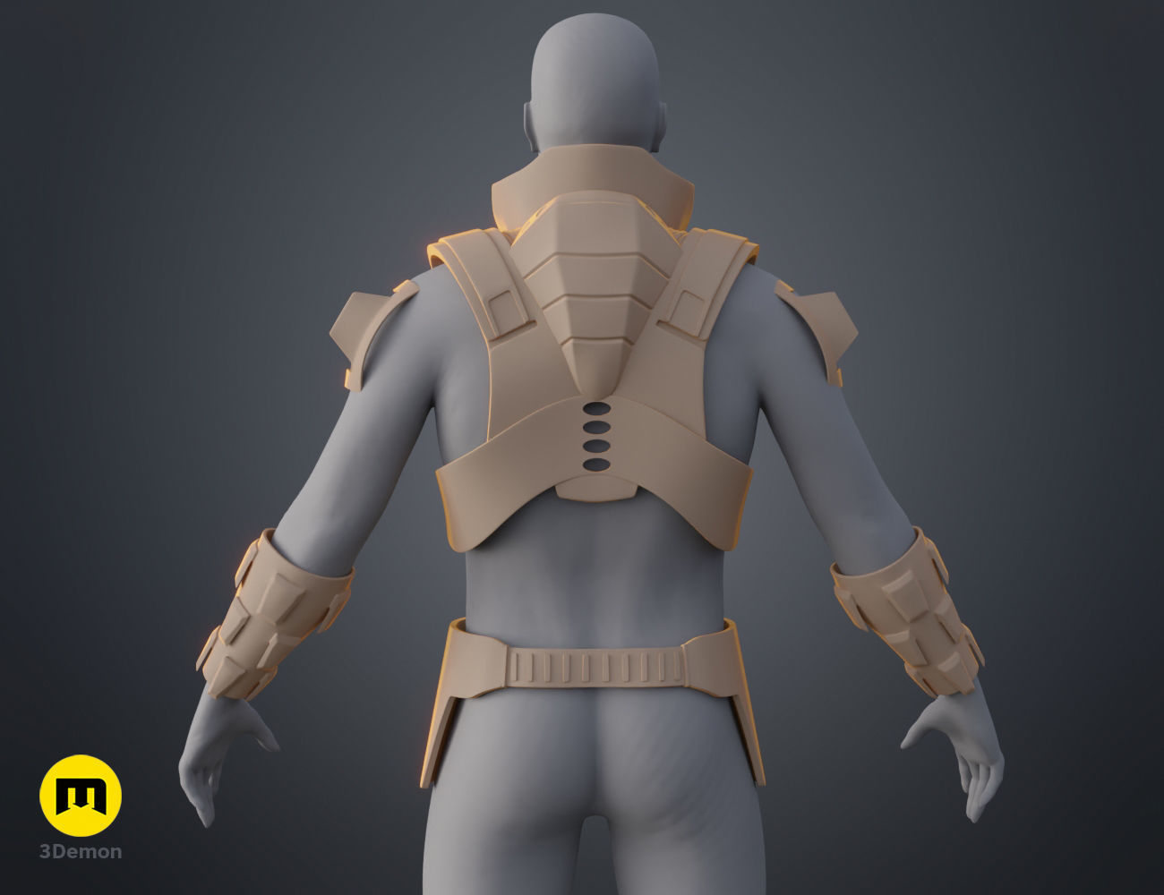 Glossu Rabban Harkonnen armor - Dune 3D print model_12