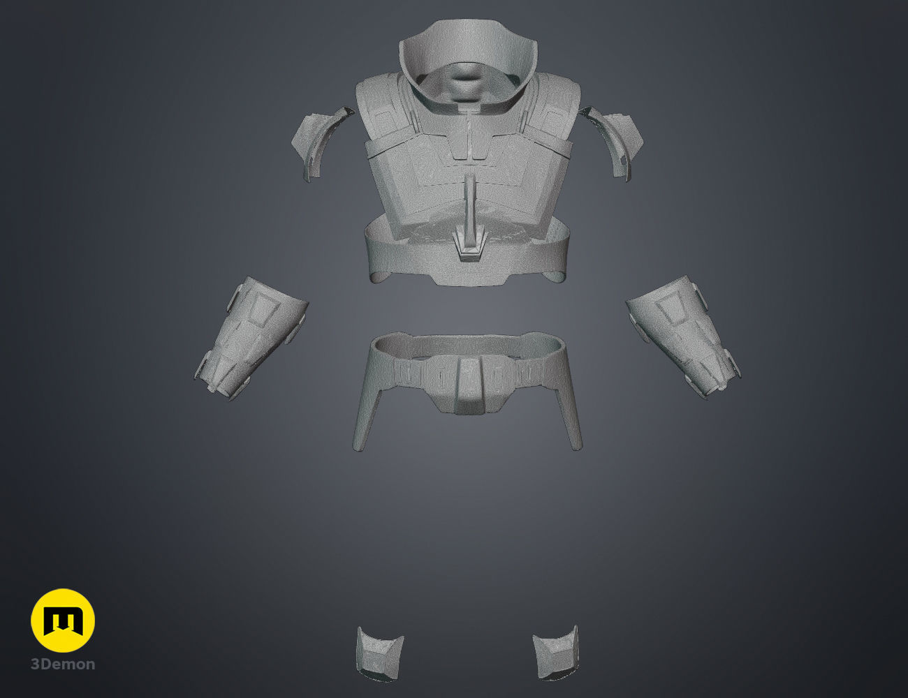 Glossu Rabban Harkonnen armor - Dune 3D print model_13